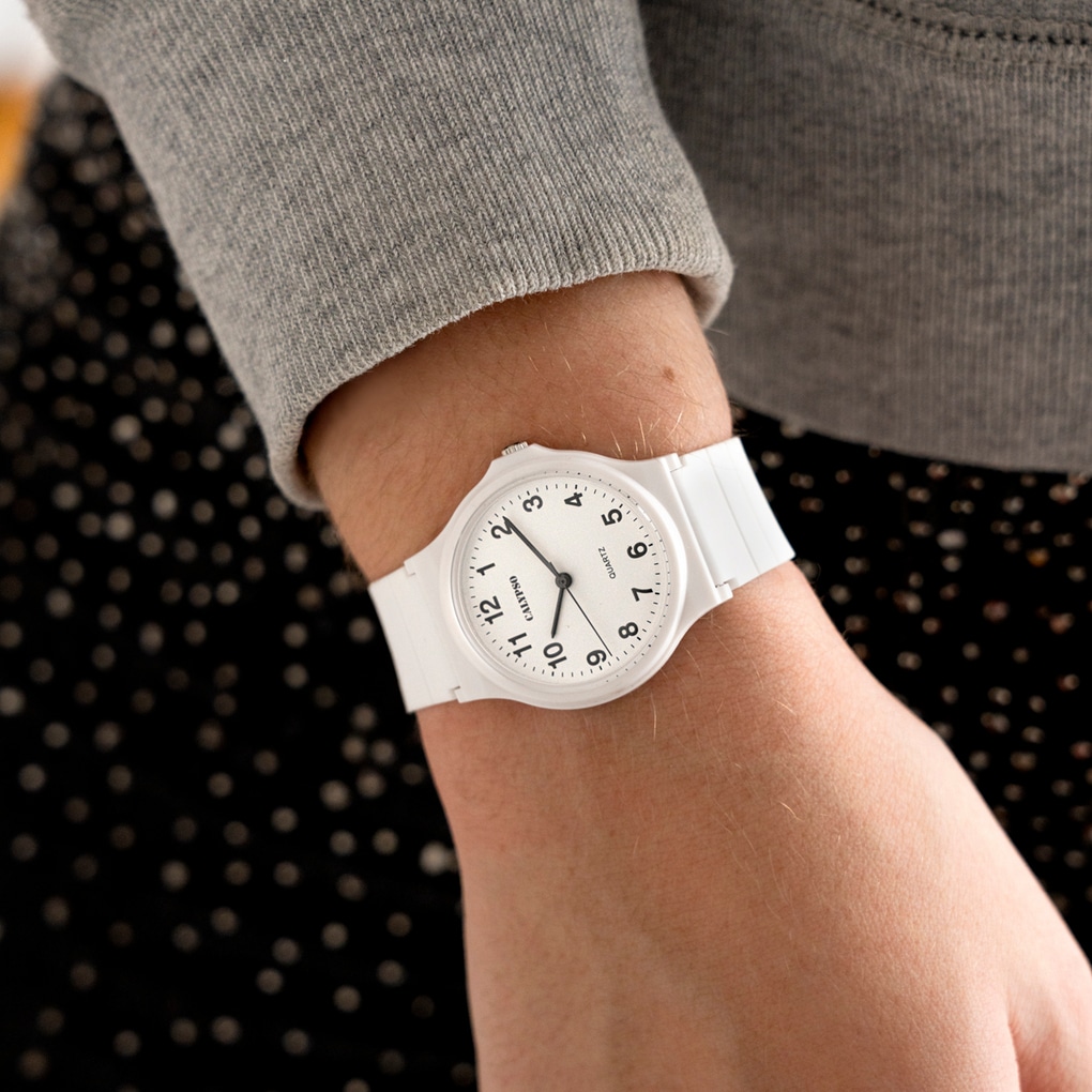 CALYPSO WATCHES Quarzuhr »Easy Time« Armbanduhr, Damenuhr, Silikonarmband, analog