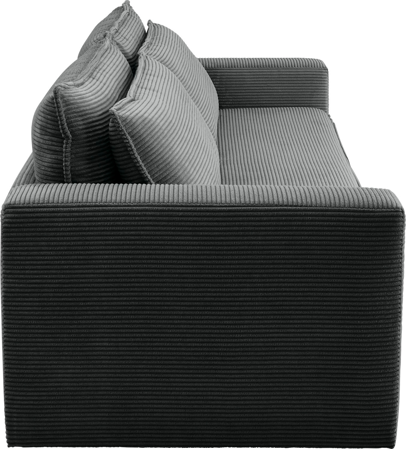 Home affaire 3-Sitzer »PIAGGE« Cord-Bezug - mit Bettfunktion und Bettkasten, mit praktischem Topper