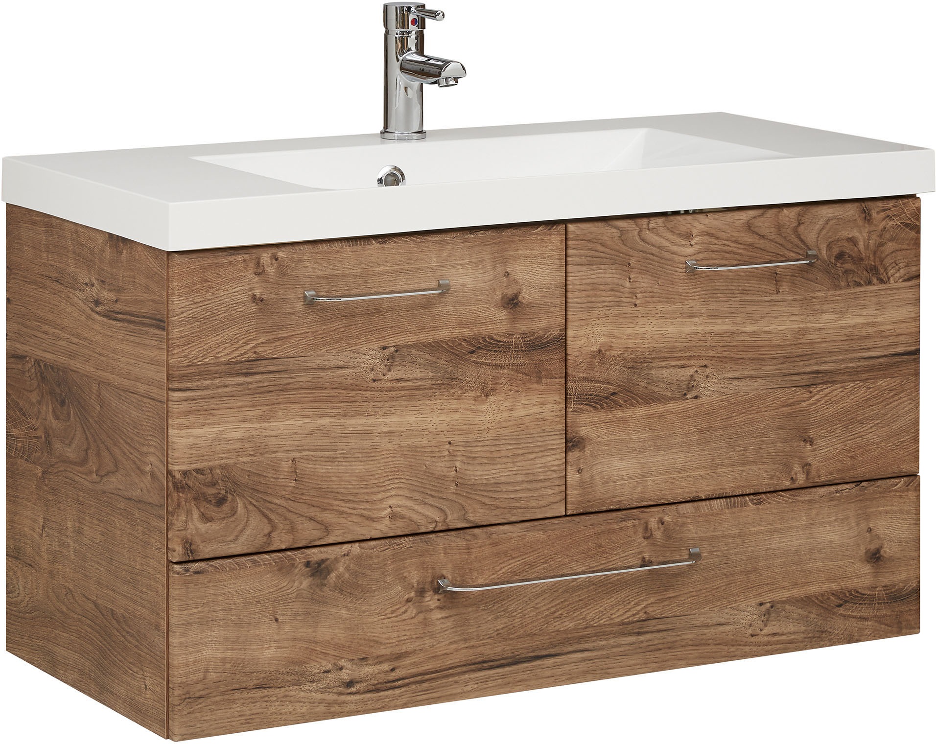 Saphir Badmöbel-Set »Quickset 943 2-teilig, Mineralmarmor-Waschtisch und LE günstig online kaufen