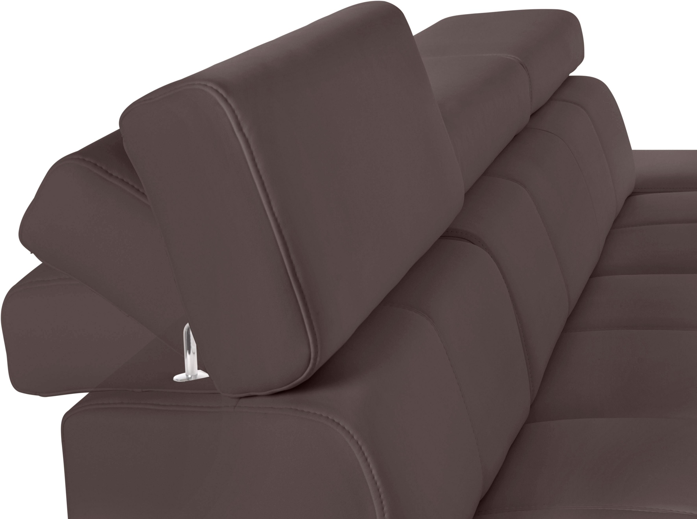 exxpo - sofa fashion Ecksofa »Fiji, hochwertige Detailverarbeitung im Sitz und Rücken, L-Form«, bequem durch Kopf- und Armteilverstellung, wahlweise mit Bettfunktion