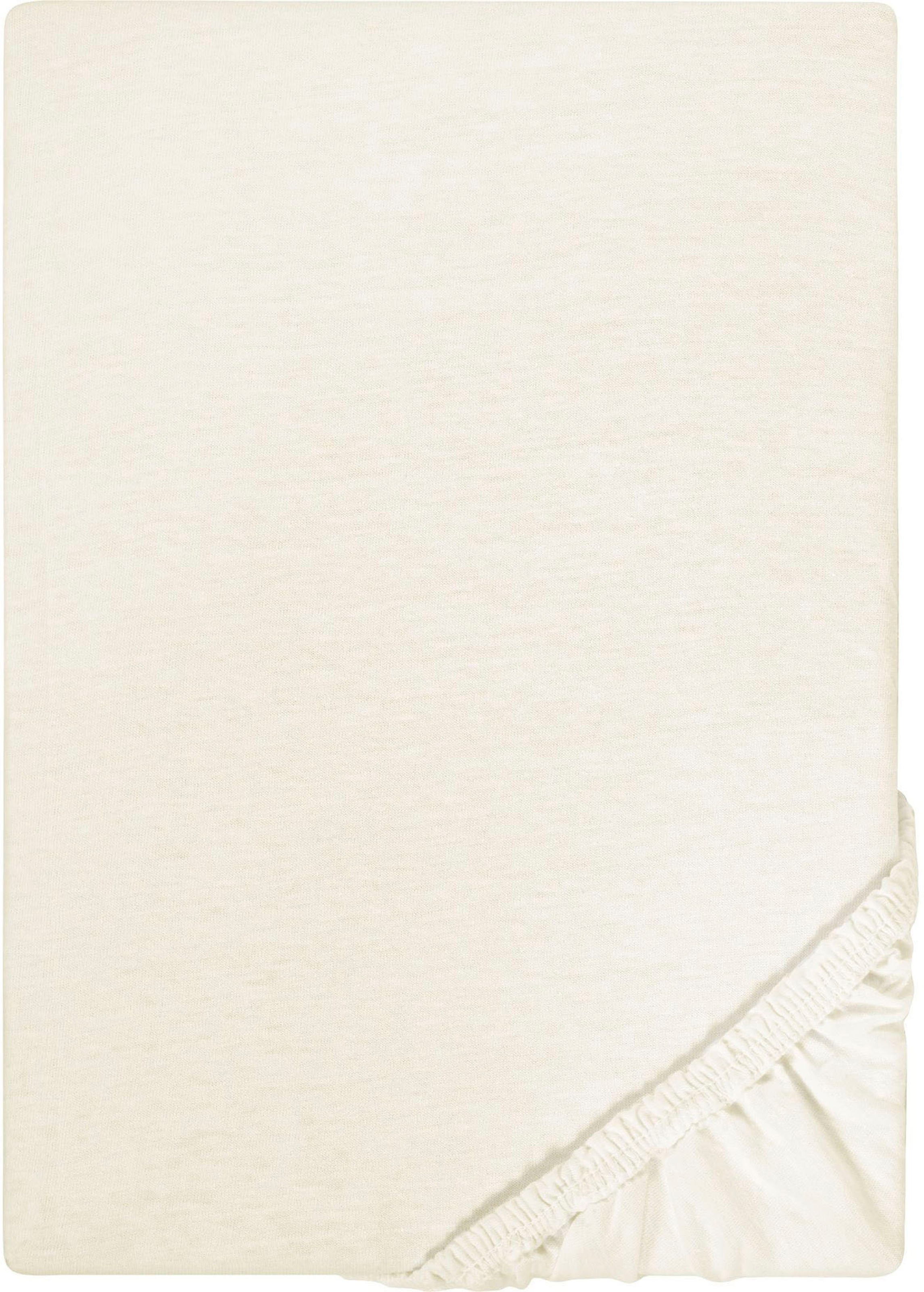 Castell - Markenbettwäsche Spannbettlaken »Jersey in Gr. 90x200, 140x200 oder 180x200 cm«, aus Baumwolle, für Matratzen bis 22 cm Höhe, Bettlaken, Spannbetttuch