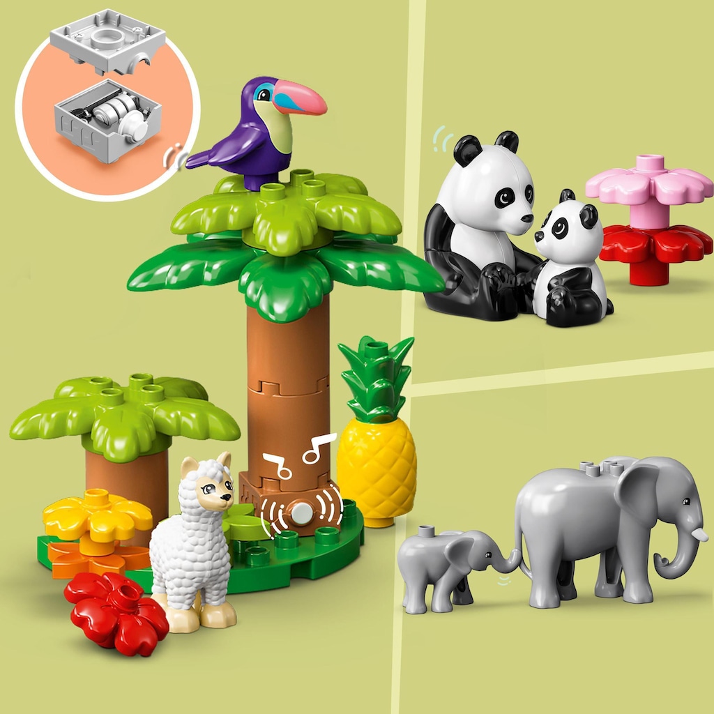 LEGO® Konstruktionsspielsteine »Wilde Tiere der Welt (10975), LEGO® DUPLO«, (142 St.)