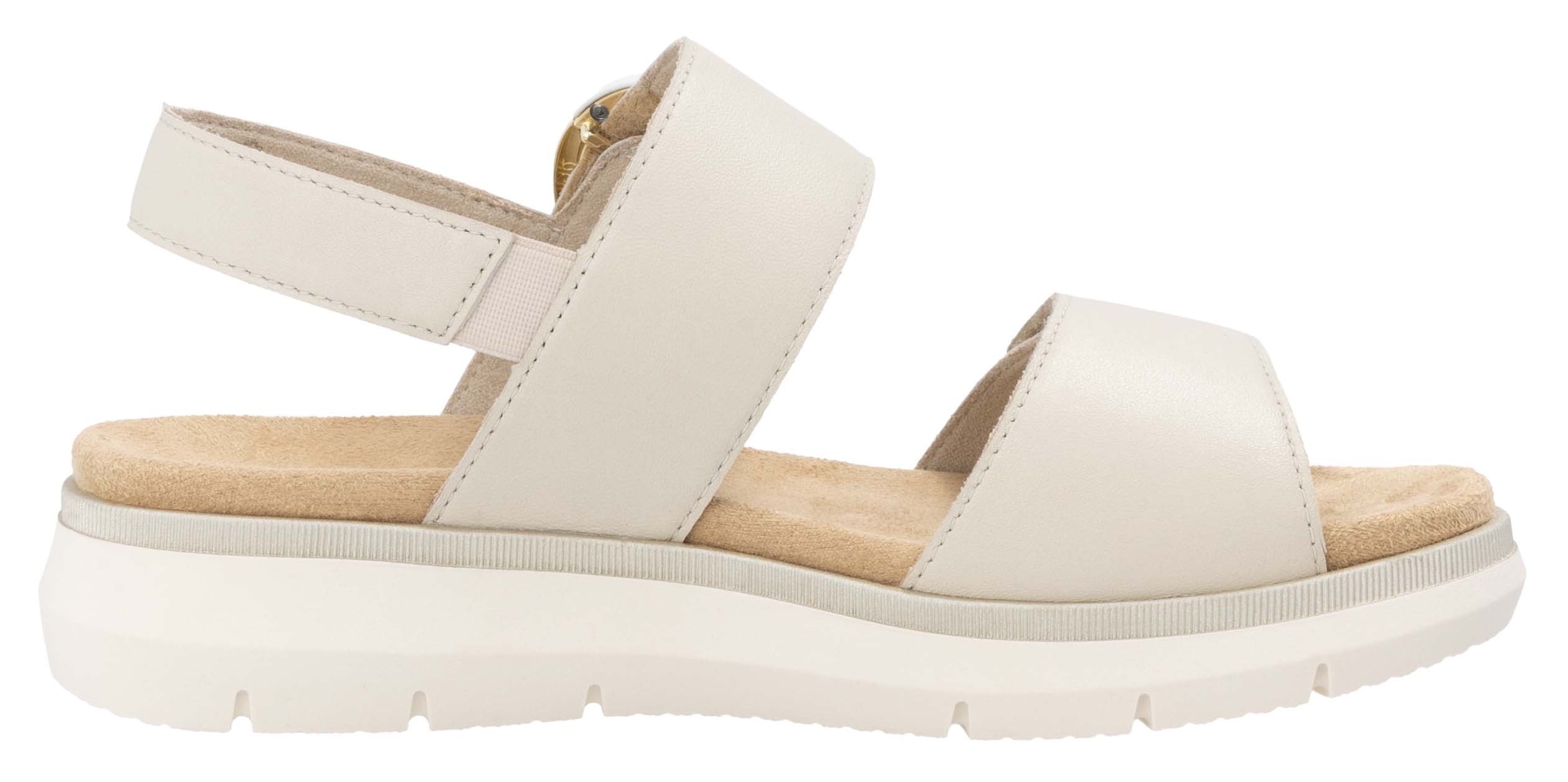 Remonte Riemchensandale, Sandale, Bequemschuh, Sommerschuh mit praktischen Klettverschlüssen