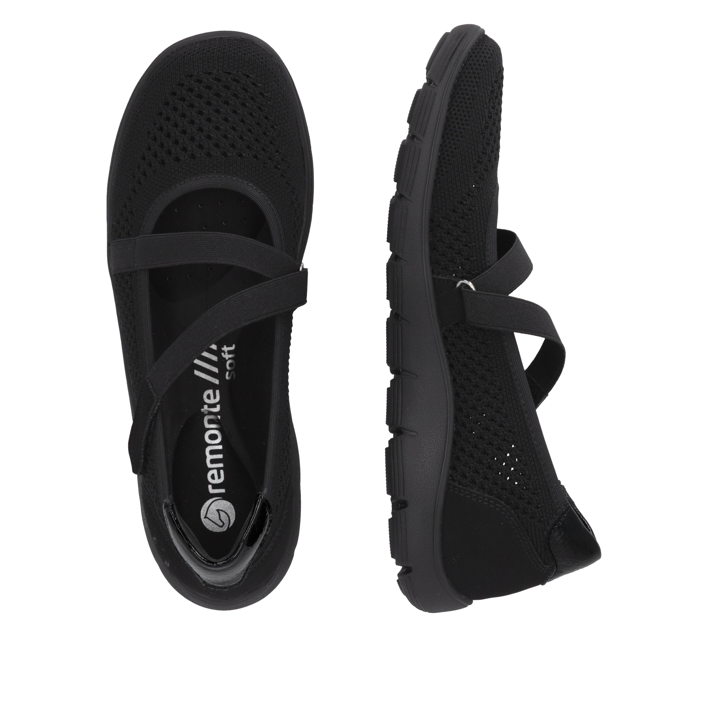 Remonte Riemchenballerina  Klettschuh, Slipper mit Lite´n Soft-Ausstattung