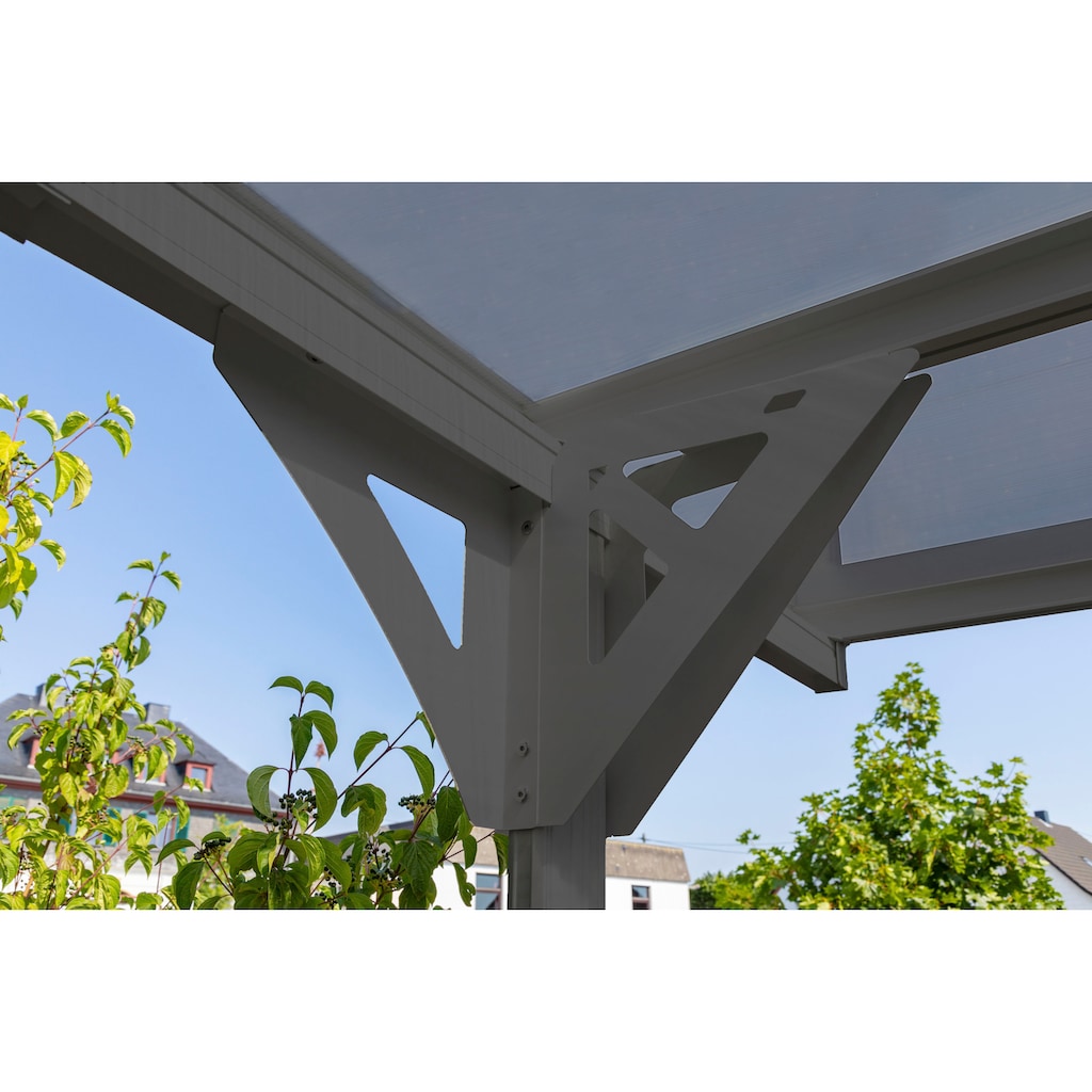 WESTMANN Einzelcarport »Flachdach«, Aluminium, 280 cm, Anthrazit