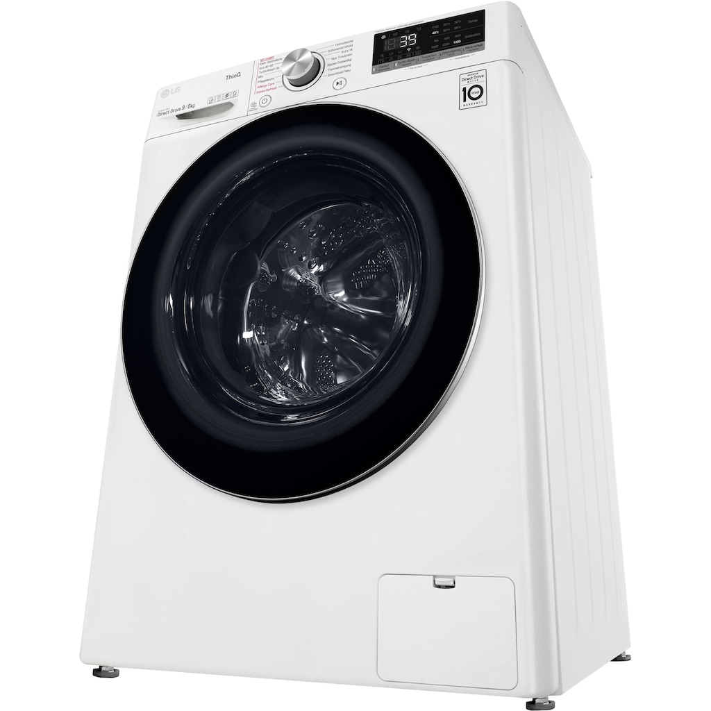 LG Waschtrockner »V7WD96H1A«, TurboWash® - Waschen in nur 39 Minuten