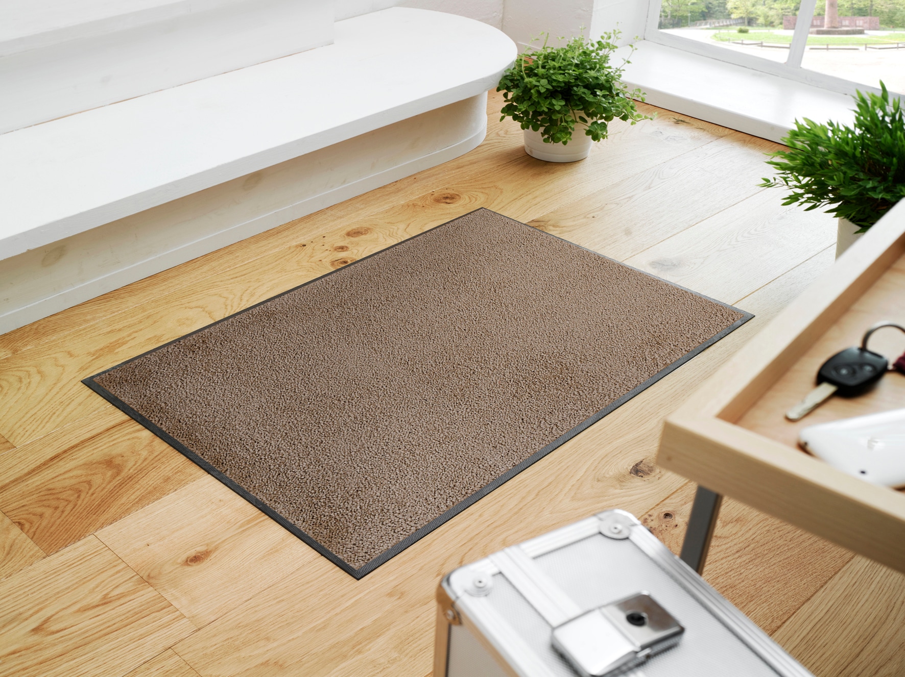 wash+dry by Kleen-Tex Fußmatte »Original Uni, Schmutzfangteppich« rechteckig 9 mm Höhe Schmutzmatte, rutschhemmend, auch als Läufer erhältlich