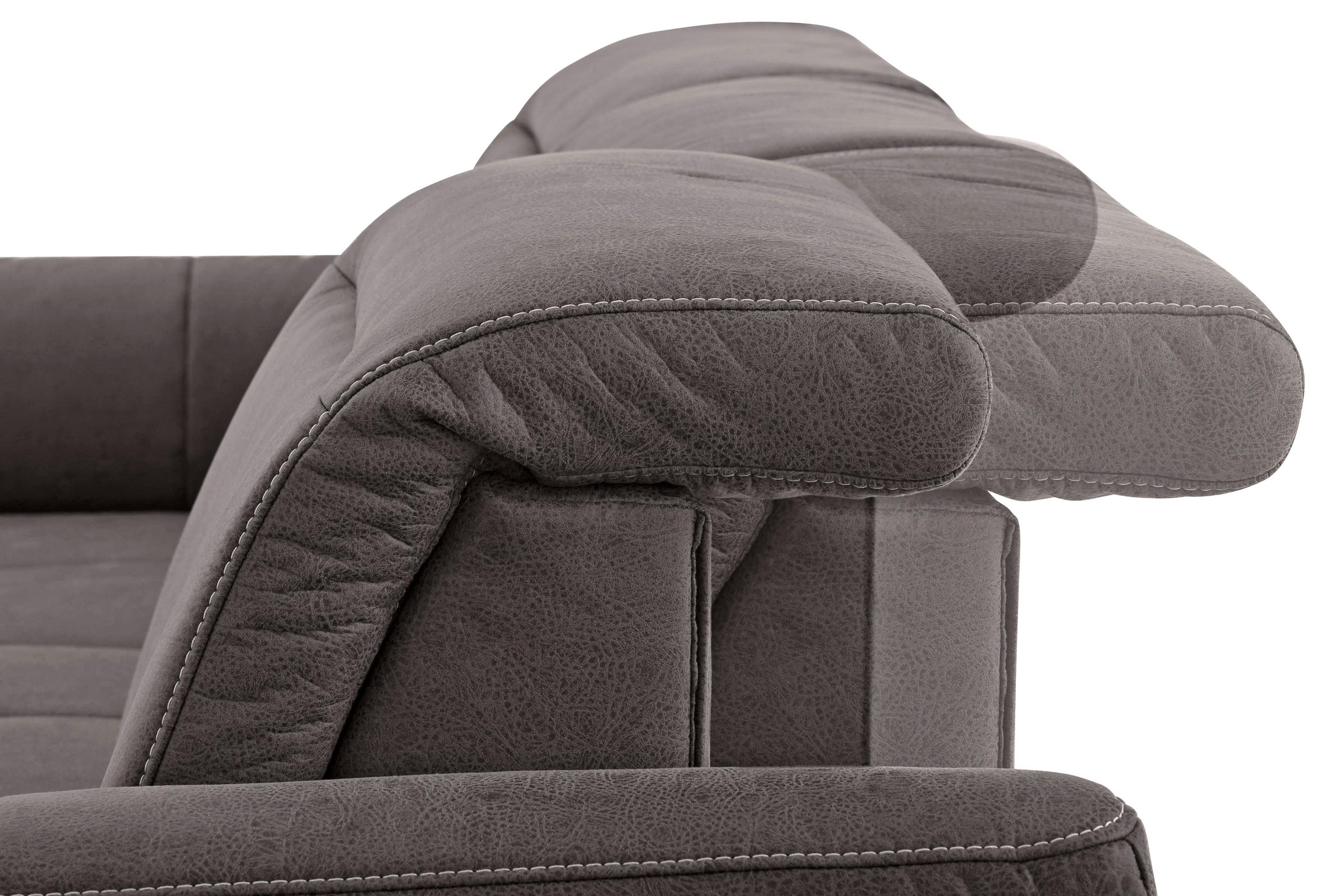 Home affaire Ecksofa »Solvei L-Form«, mit Recamierenabschluß und Sitztiefenverstellung