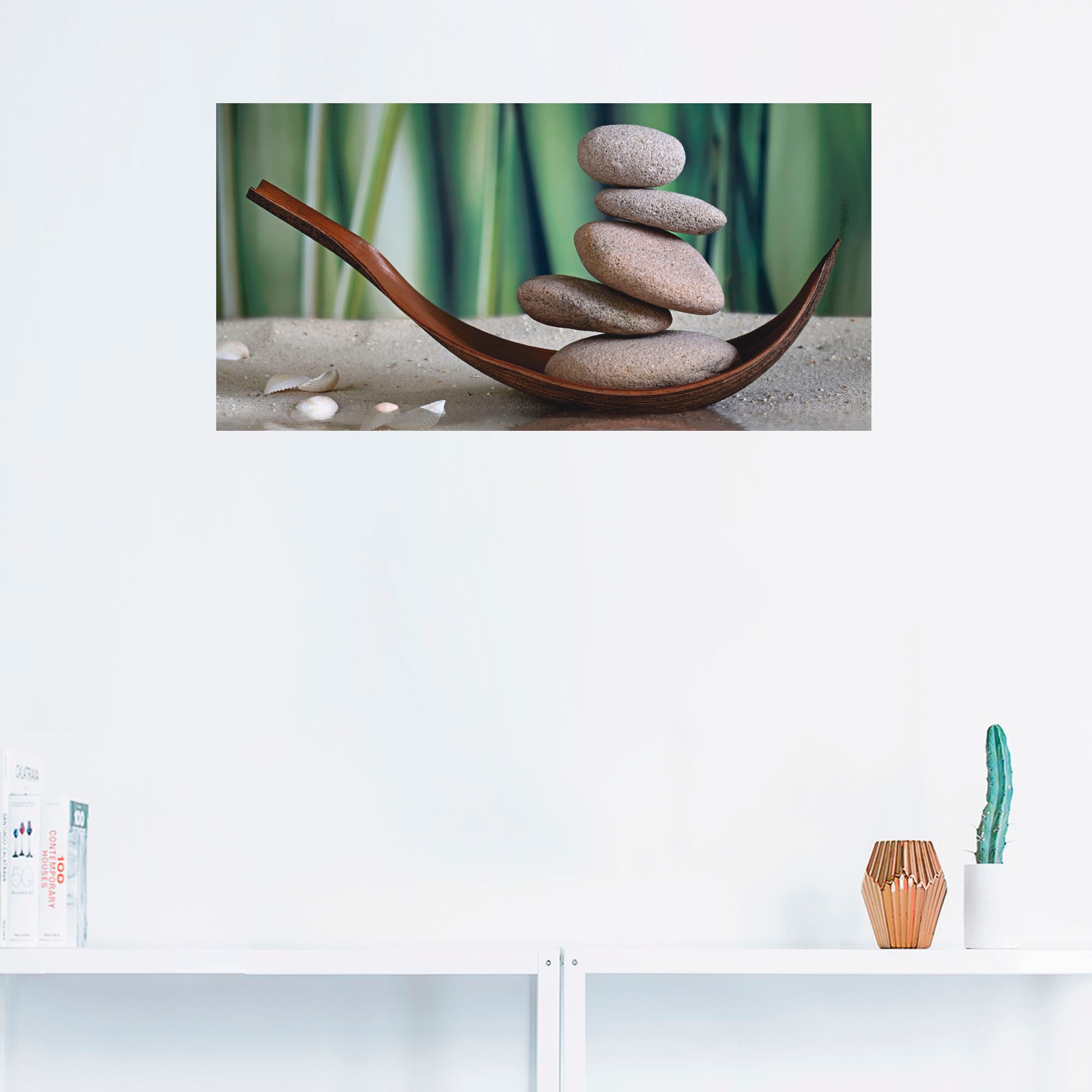 Artland Wandbild "Gleichgewicht", Zen, (1 St.), als Leinwandbild, Poster, W günstig online kaufen