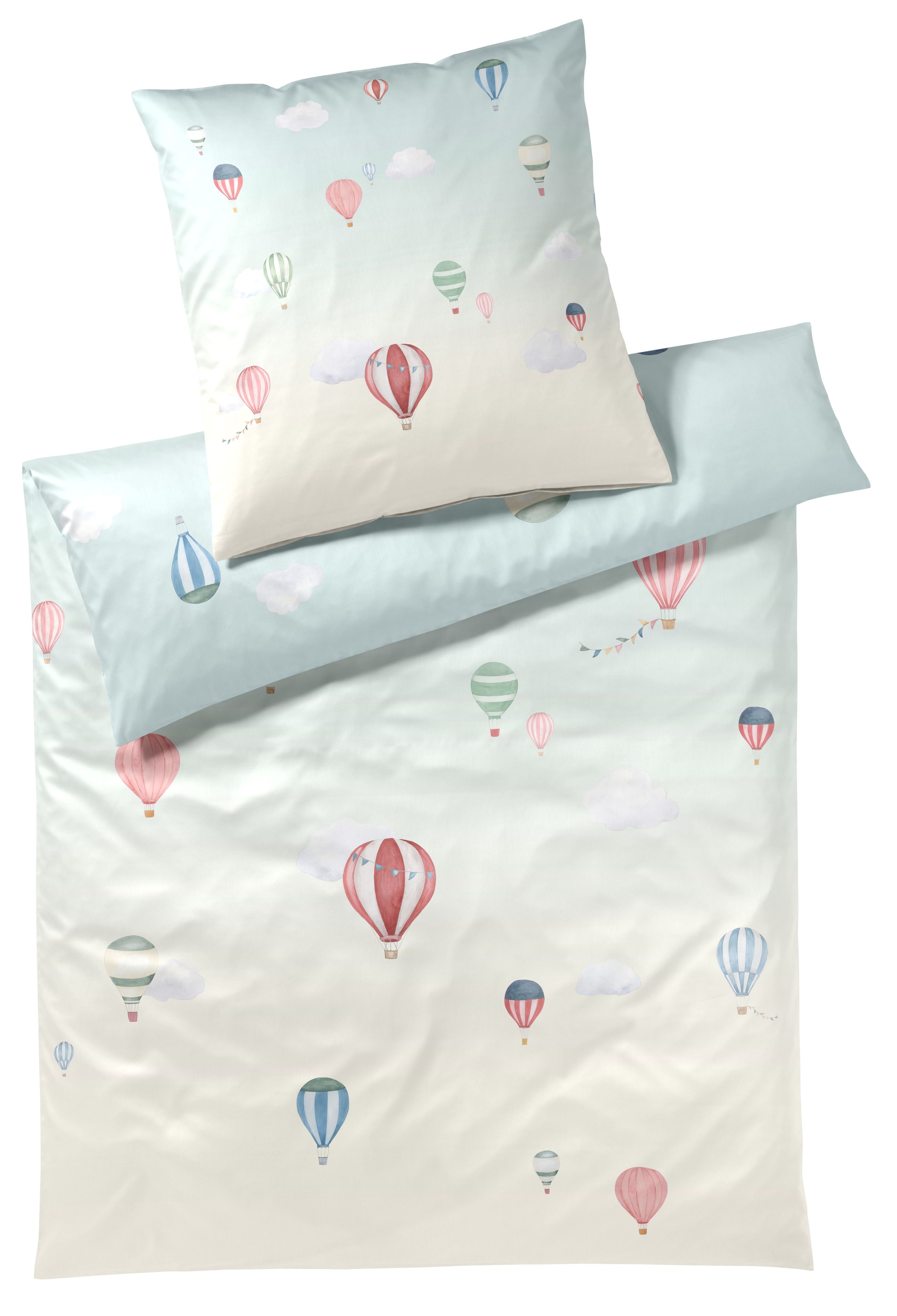 Elegante Bettwäsche »Balloon« 2 Stk. tlg. angenehmes Hautgefühl günstig online kaufen