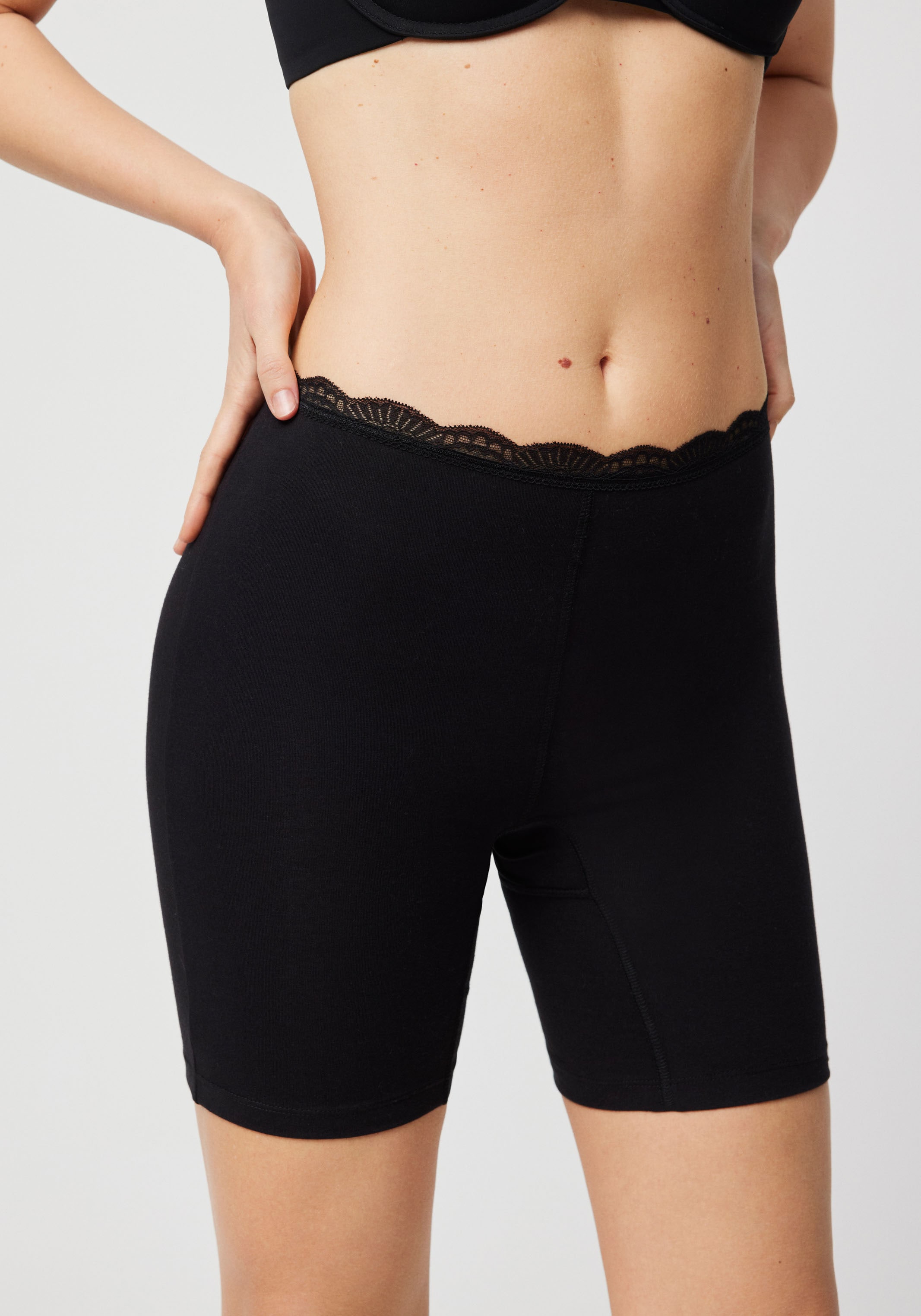 YSABEL MORA Lange Unterhose »BASIC COLLECTION COTTON WITH LACE«, (3er Pack), angenehme Weichheit und Passform gegen Reibung