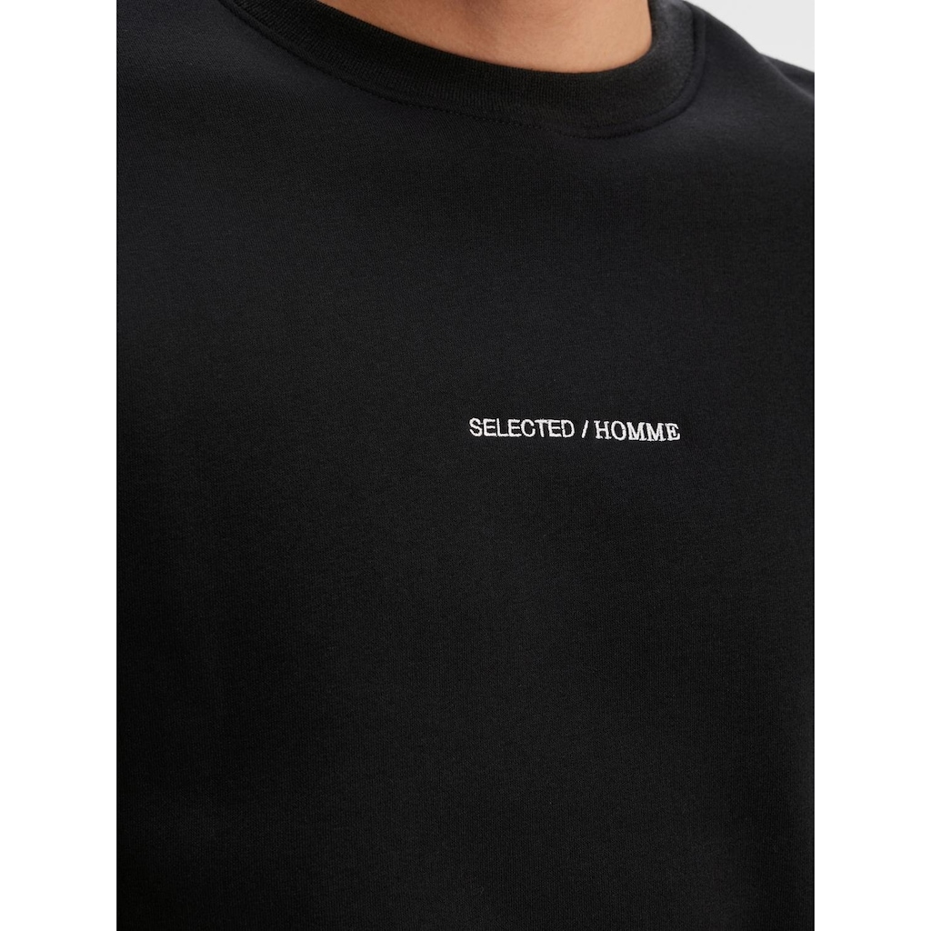 SELECTED HOMME Sweatshirt »SLHHANKIE LOGO CREW NECK SWEAT NOOS«