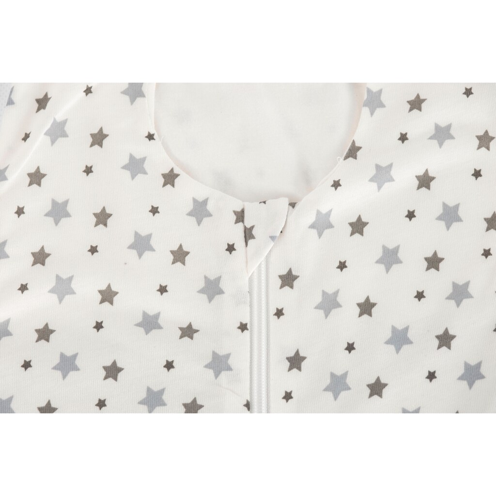Träumeland Babyschlafsack »Sommerschlafsack LIEBMICH TENCEL™, Design weiß mit grauen Sternen«, (1 tlg.)