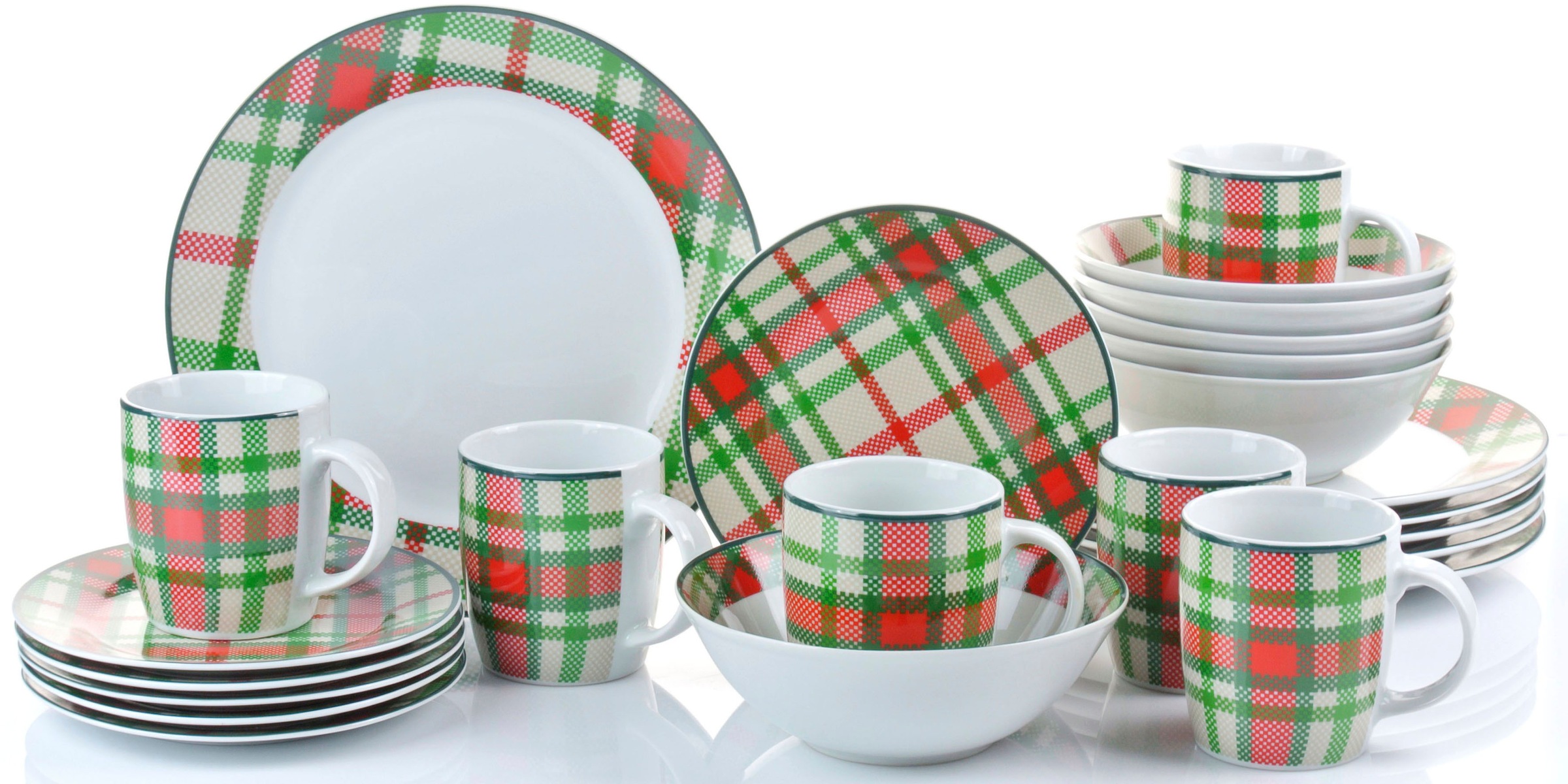 Retsch Arzberg Kombiservice »Highland Green« traditionelles Schotten-Karo i günstig online kaufen