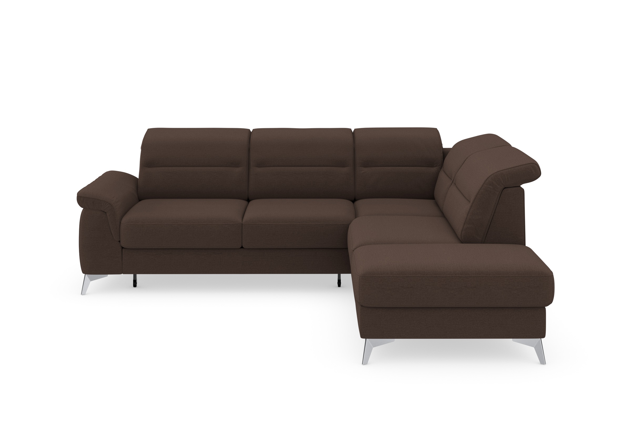 sit&more Ecksofa »Sinatra L-Form«, mit Ottomane, optional mit Kopfteilverstellung und Armteilfunktion
