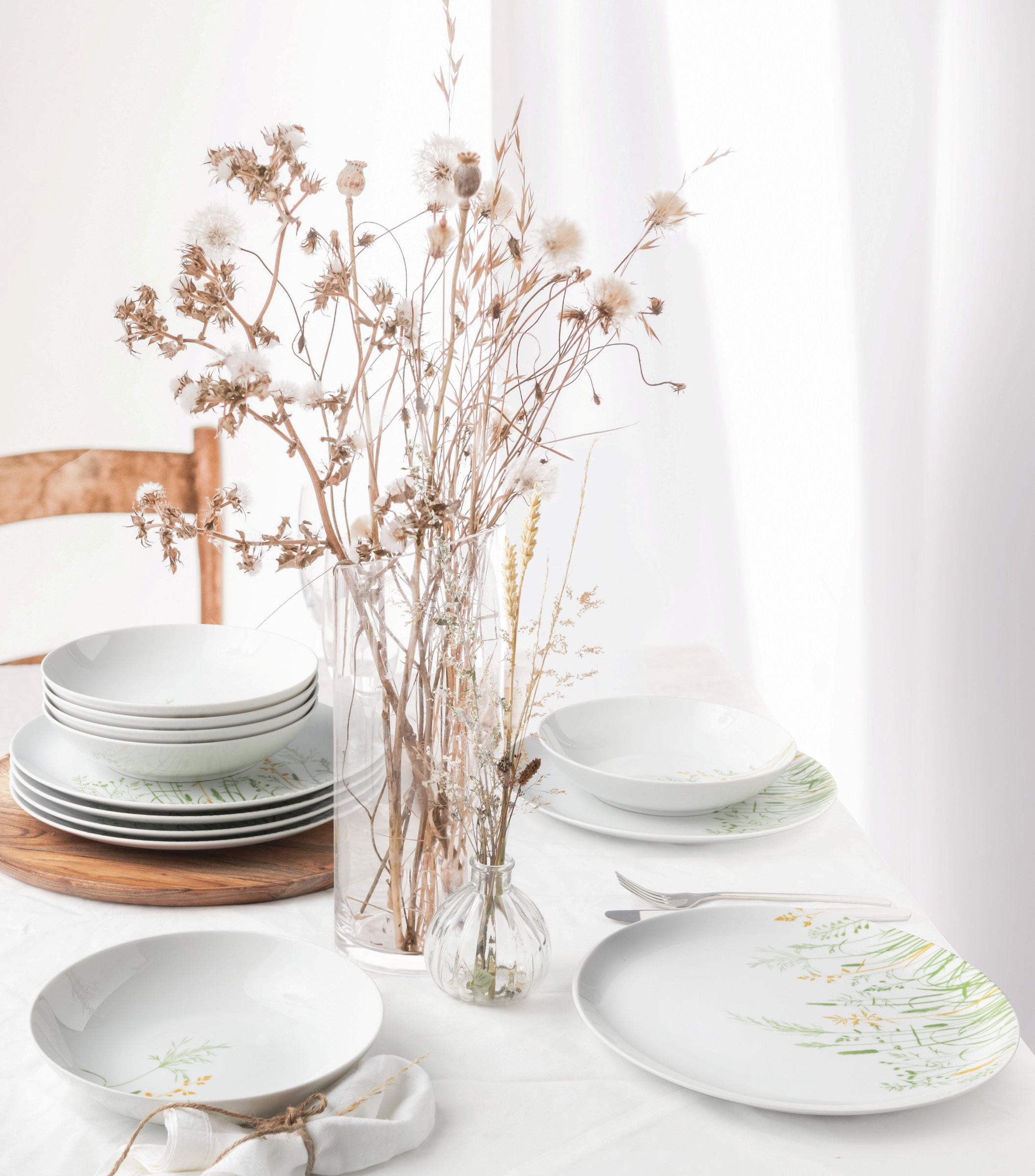 Seltmann Weiden Suppenteller »Liberty - Meadow Grasses green«, (1 St.), Teller rund 21 cm