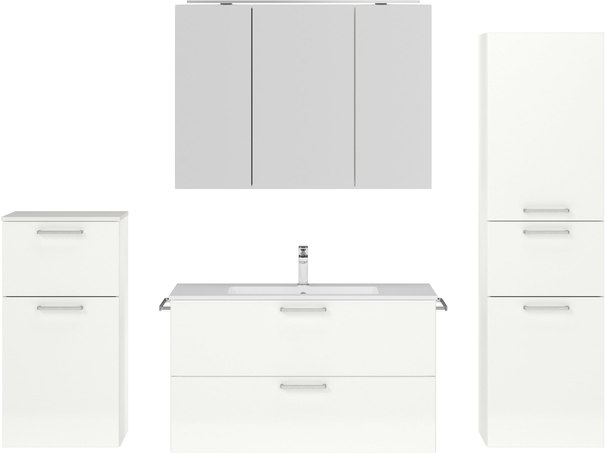 nobilia® Badmöbel-Set »Tolvina« vormontiert, mit Soft-Close, 4 Stk. tlg. günstig online kaufen