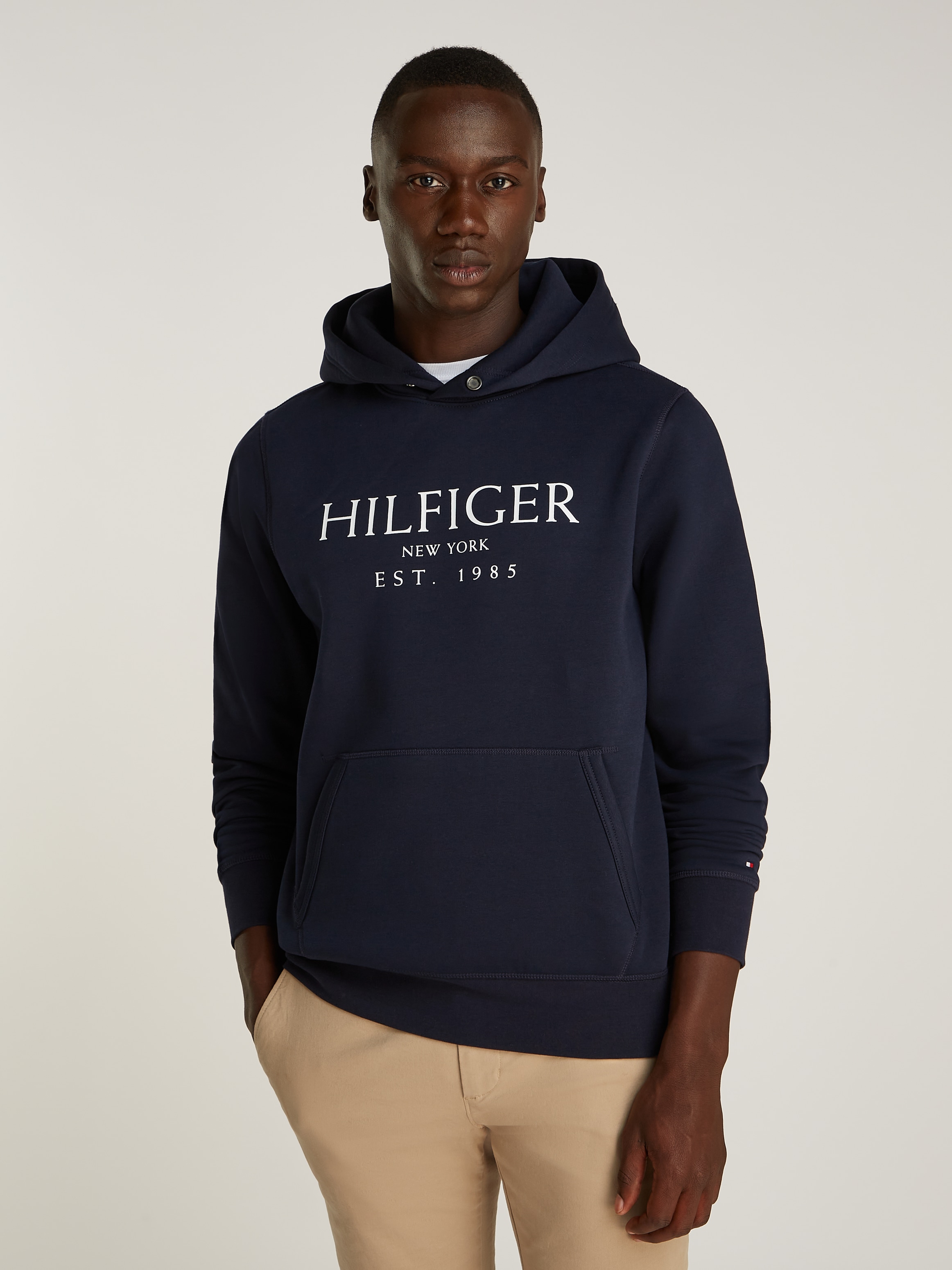 Tommy Hilfiger Hoodie »BIG HILFIGER HOODY«, mit kontrastfarbenen Print