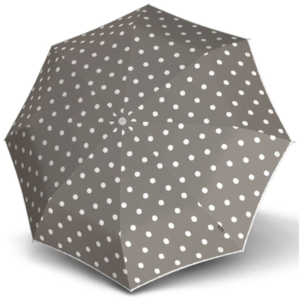 Knirps® Taschenregenschirm »T.200 Medium Duomatic, Dot Art Taupe«