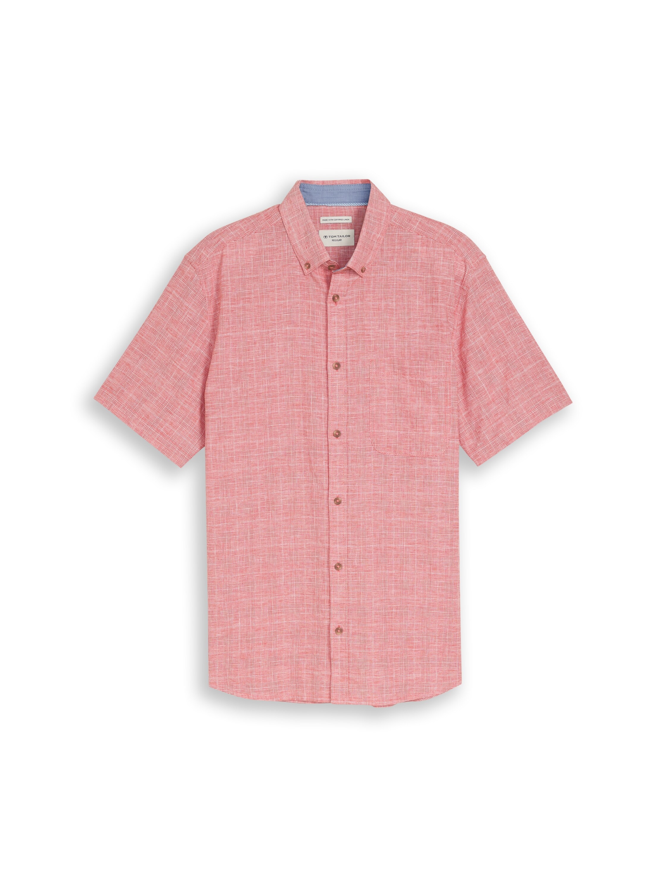 TOM TAILOR Kurzarmhemd mit Button-Down Kragen