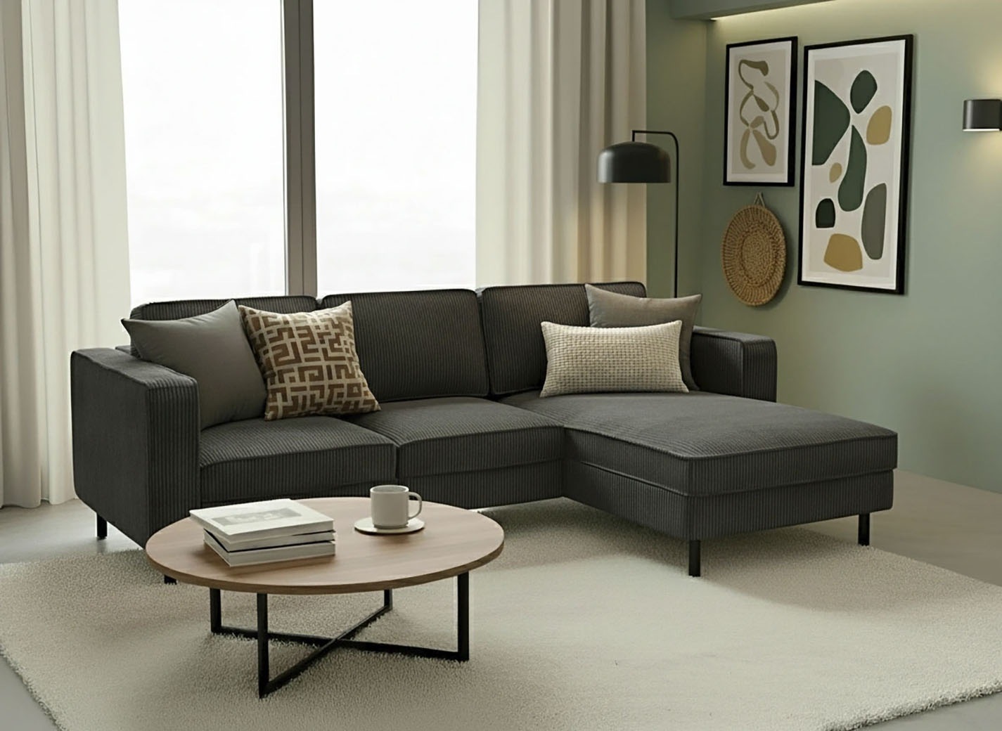 TRENDMANUFAKTUR Ecksofa »Watkins, Couch wahlweise mit Schlaffunktion & Bett günstig online kaufen