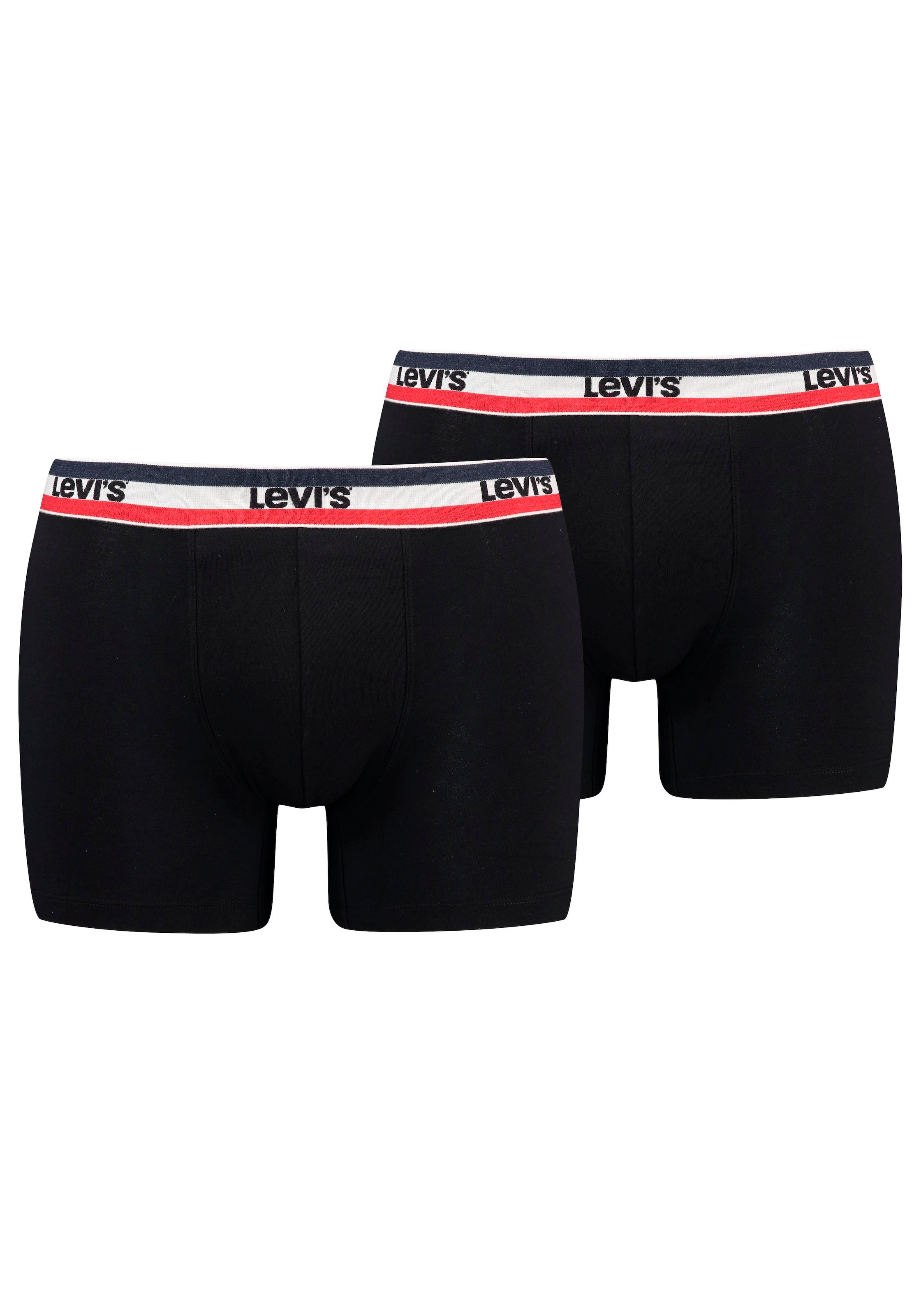 Levi's® Boxershorts »LEVIS MEN SPW LOGO BOXER BRIEF ORG 2P«, (Packung, 2er Pack), mit breitem Logobund