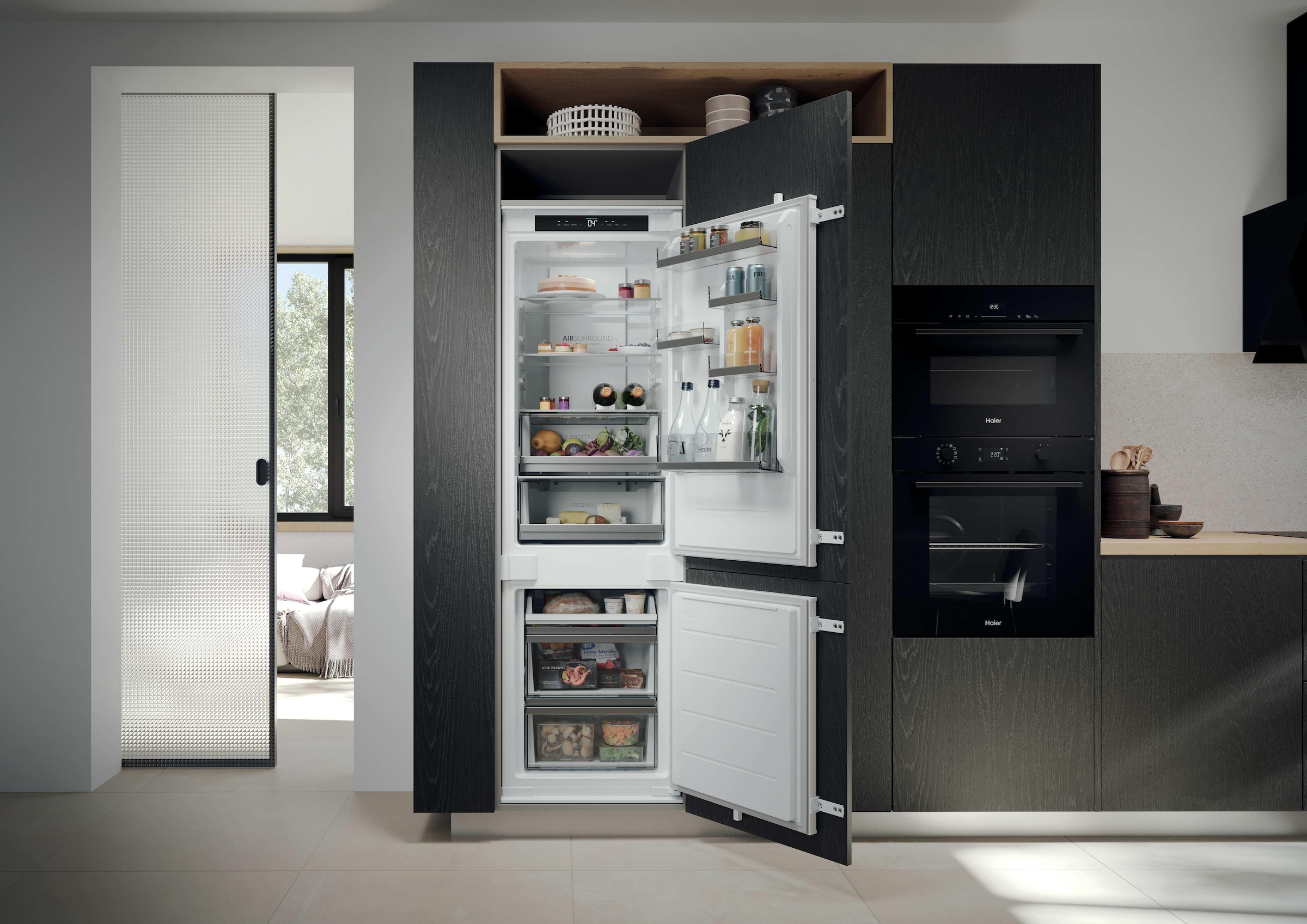 Haier Einbaukühlgefrierkombination »HBQW5518E« 177,2 cm hoch 54 cm breit