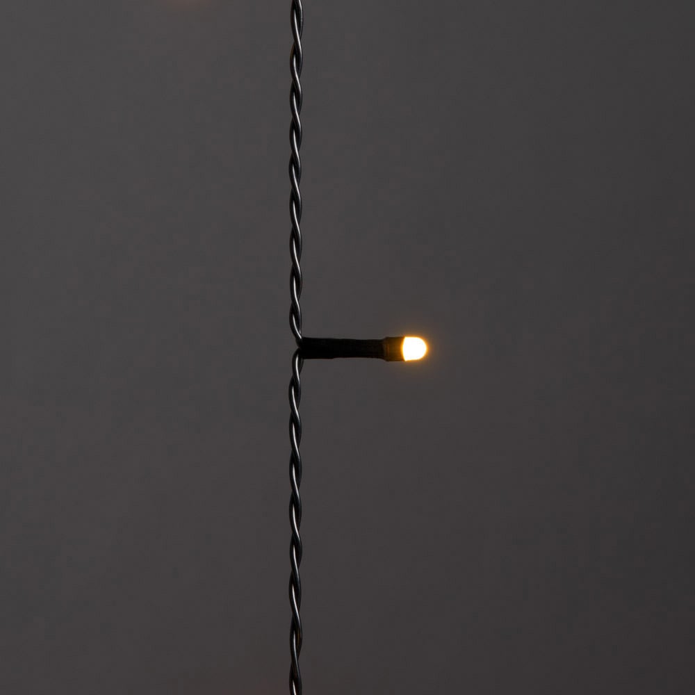 KONSTSMIDE LED-Baummantel »Weihnachtsdeko aussen, Christbaumschmuck, 8h Timer, vormontiert«, Ring Ø 15, 8 Stränge à 50 bernsteinfarbene Dioden, mit Glimmereffekt