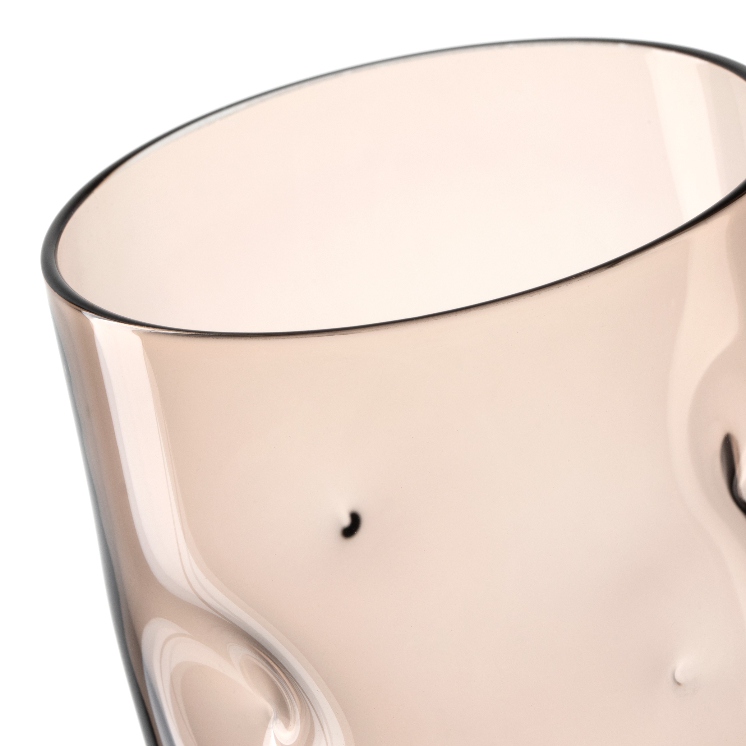 LEONARDO Gläser-Set »Trinkglas VESUVIO, 300 ml, 4er-Set«, (Set, 4 tlg.), konische Form, markantes Design - mit Einquetschungen