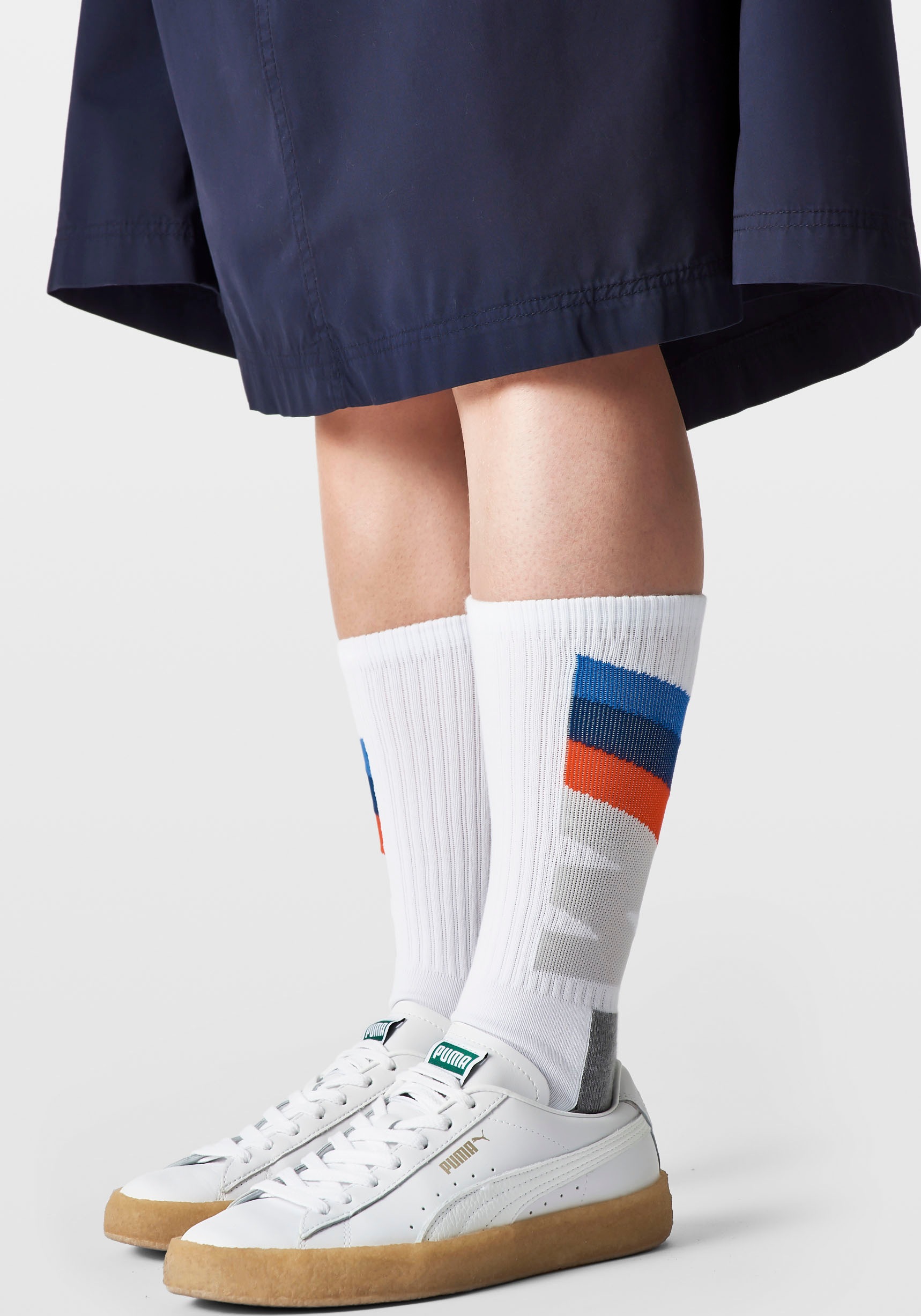 BMW Langsocken, (1 Paar), gepolsterte Zehenzone und Fersenzone
