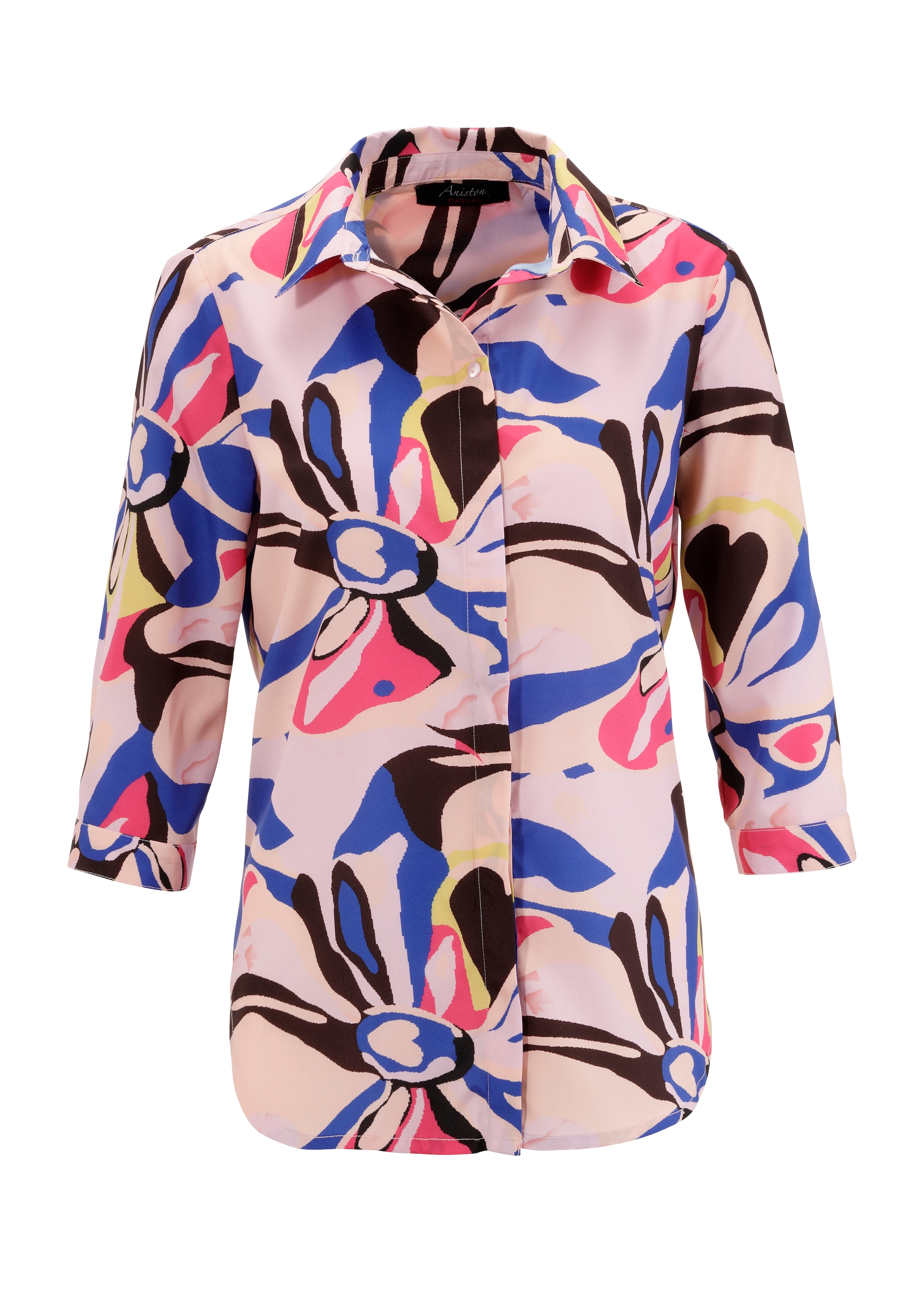 KOLLEKTION mit Hemdbluse, bestellen graphischem Druck farbenfrohem, NEUE - CASUAL Aniston