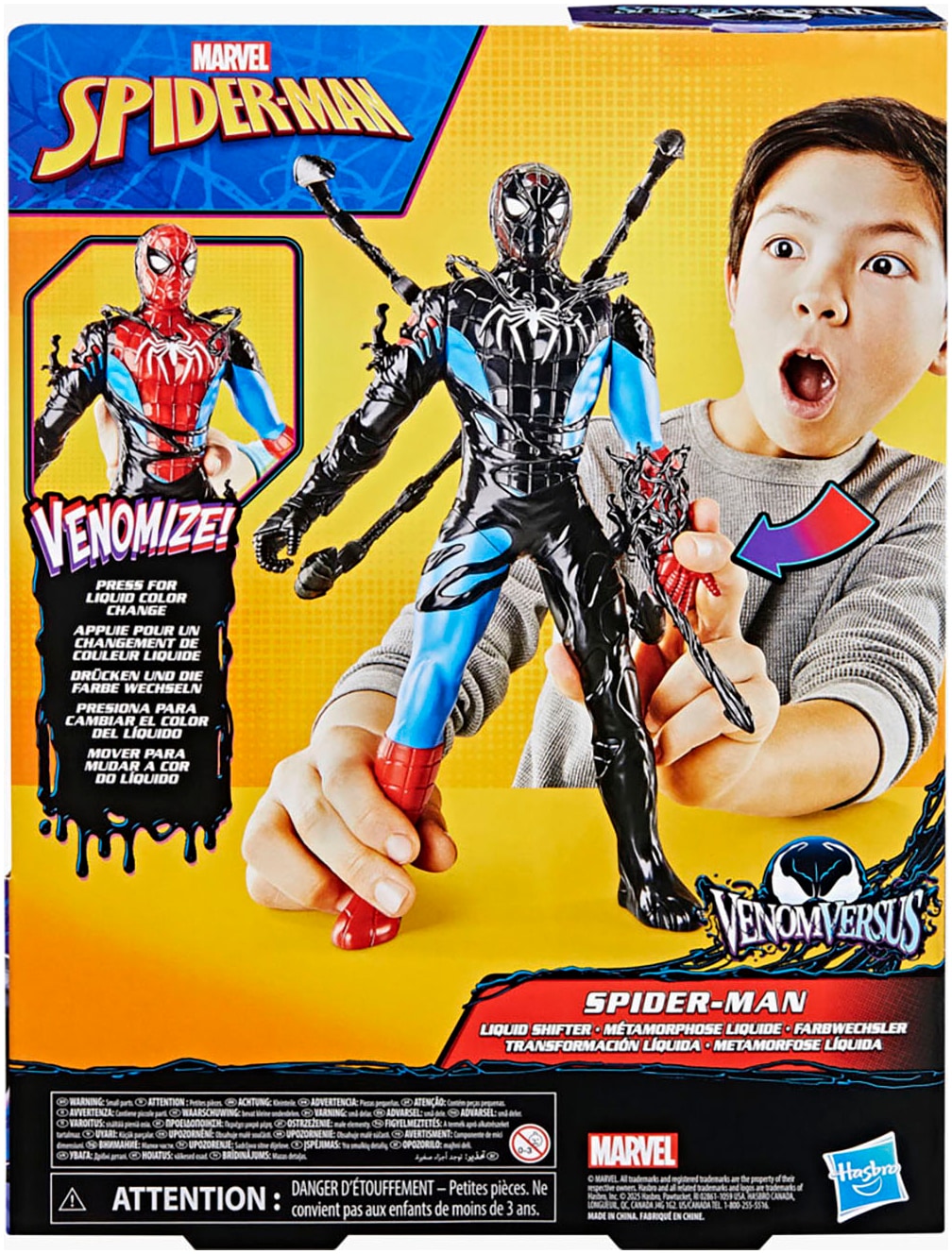 Hasbro Actionfigur »Marvel Spider-Man VenomVersus Spider-Man« mit Farbwechsler