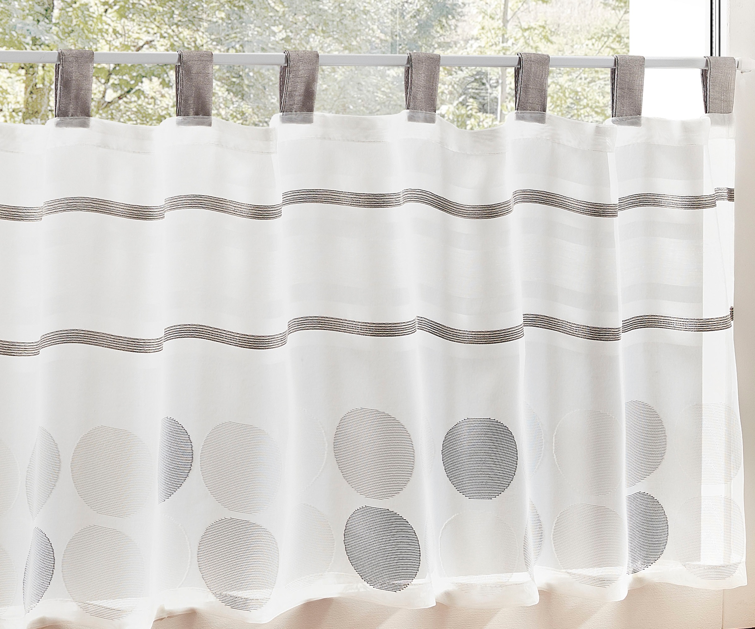 decolife Scheibengardine »Malie«, (1 St.), HxB: 45x140, Scheibengardine mit günstig online kaufen