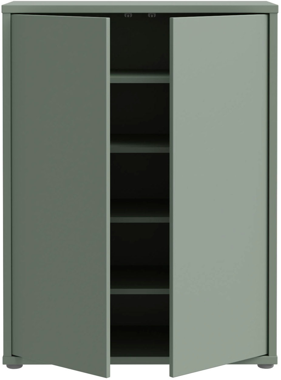 FORTE Schuhschrank »Alice Springs, Schuhschrank, Platz für 15 Paar Schuhe, 2 Türen« B/H/T 74,5/99,1/34,9 cm,  Stauraumschrank, Mehrzweckschrank, grifflose Front, Push to open