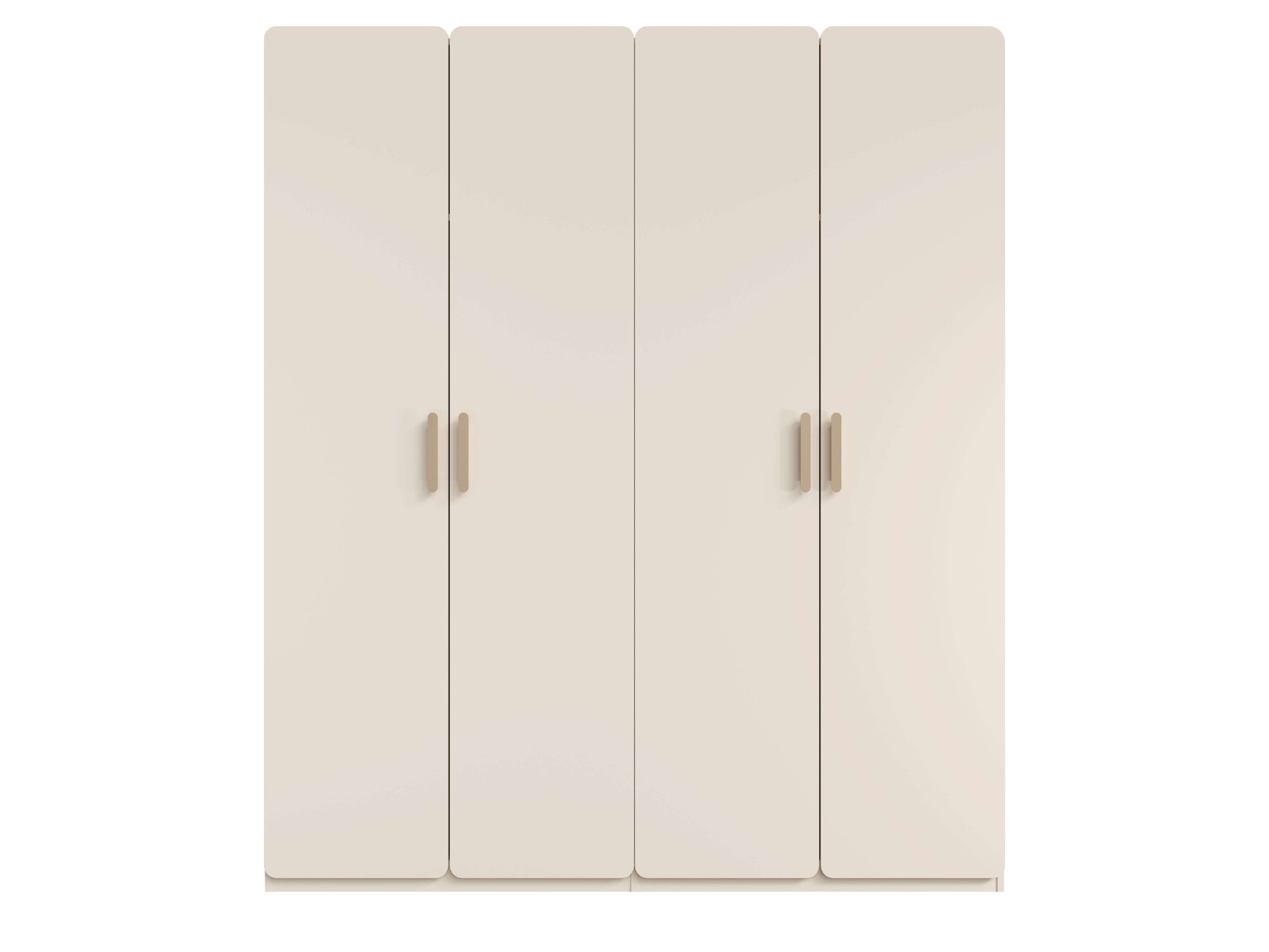 Home affaire Kleiderschrank »CLAREI mit 2 Einlegeböden, 2 Kleiderstangen, Maße B/H/T 179/210/60,5cm«, Garderobe mit 4 Drehtüren und goldenen Kunststoffgriffen