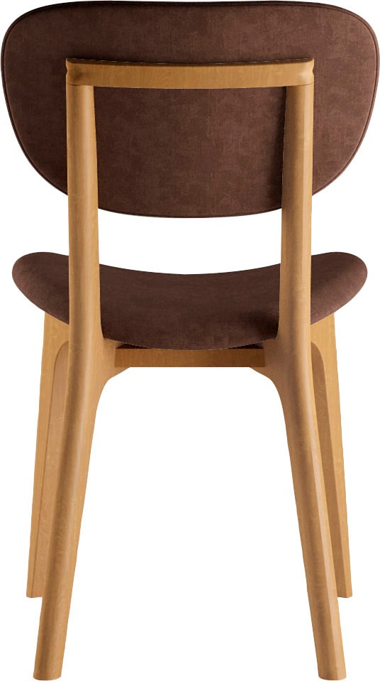 INOSIGN Stuhl »COZY Made in Italy«, (Set), 2 St., Microfaser, Gestell in Buche, Kirsch- oder Nussbaum, Massivholz, Design Stuhl