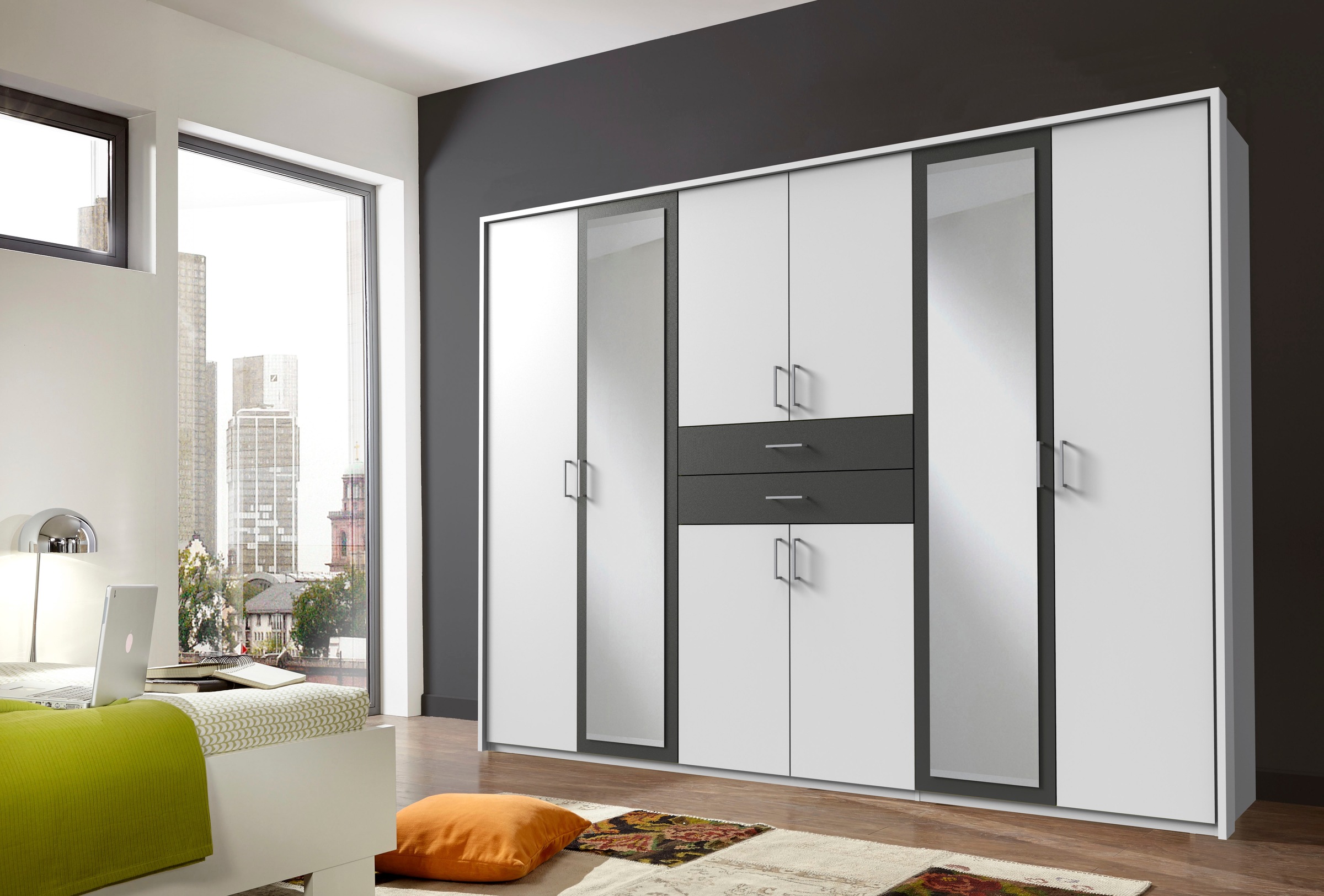 Wimex Kleiderschrank "Diver Drehtürenschrank mit Spiegel, 180, 225 o. 270cm günstig online kaufen