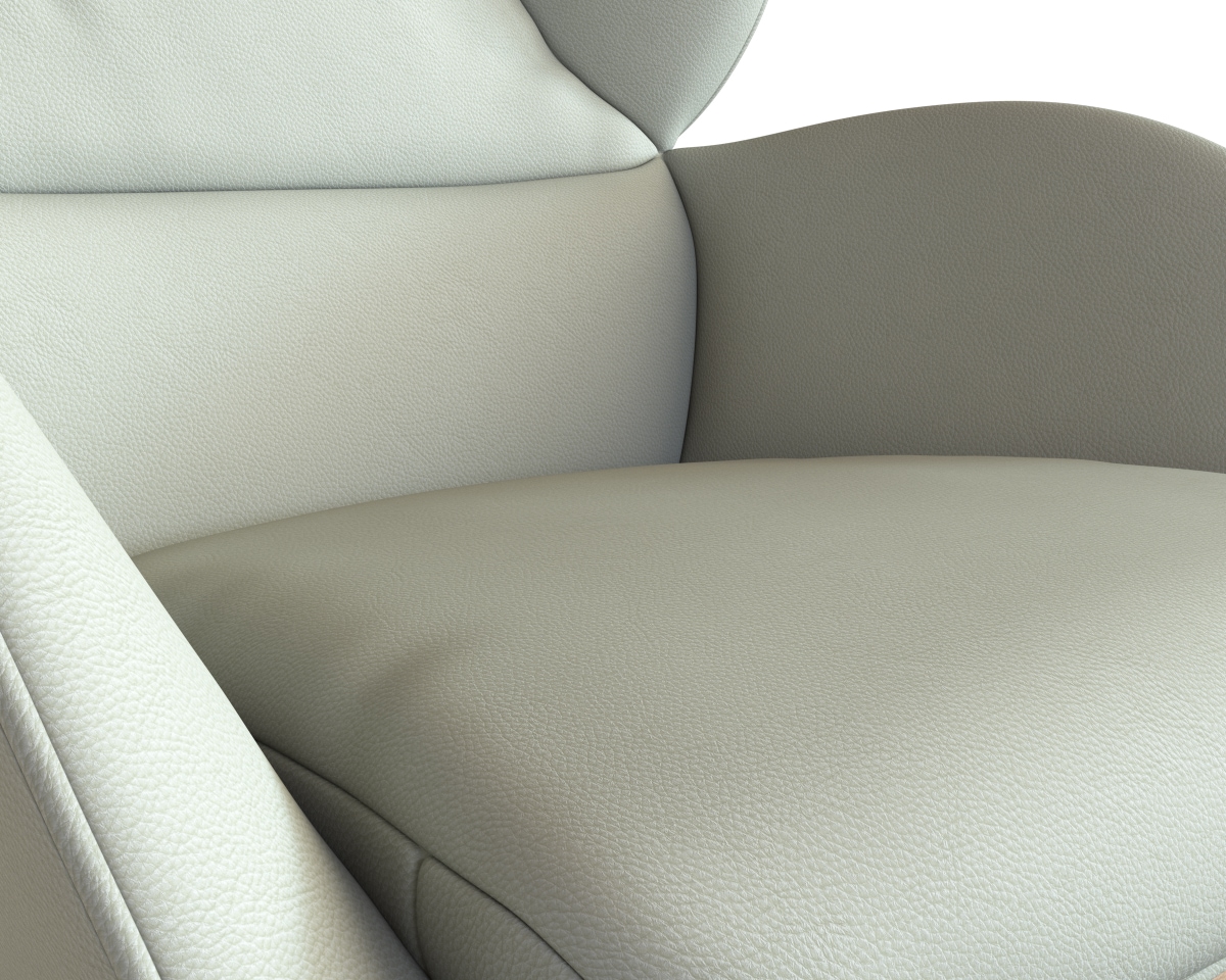 FLEXLUX Ohrensessel »Adria«, Stil & Komfort, organische Form, Fuß Eiche
