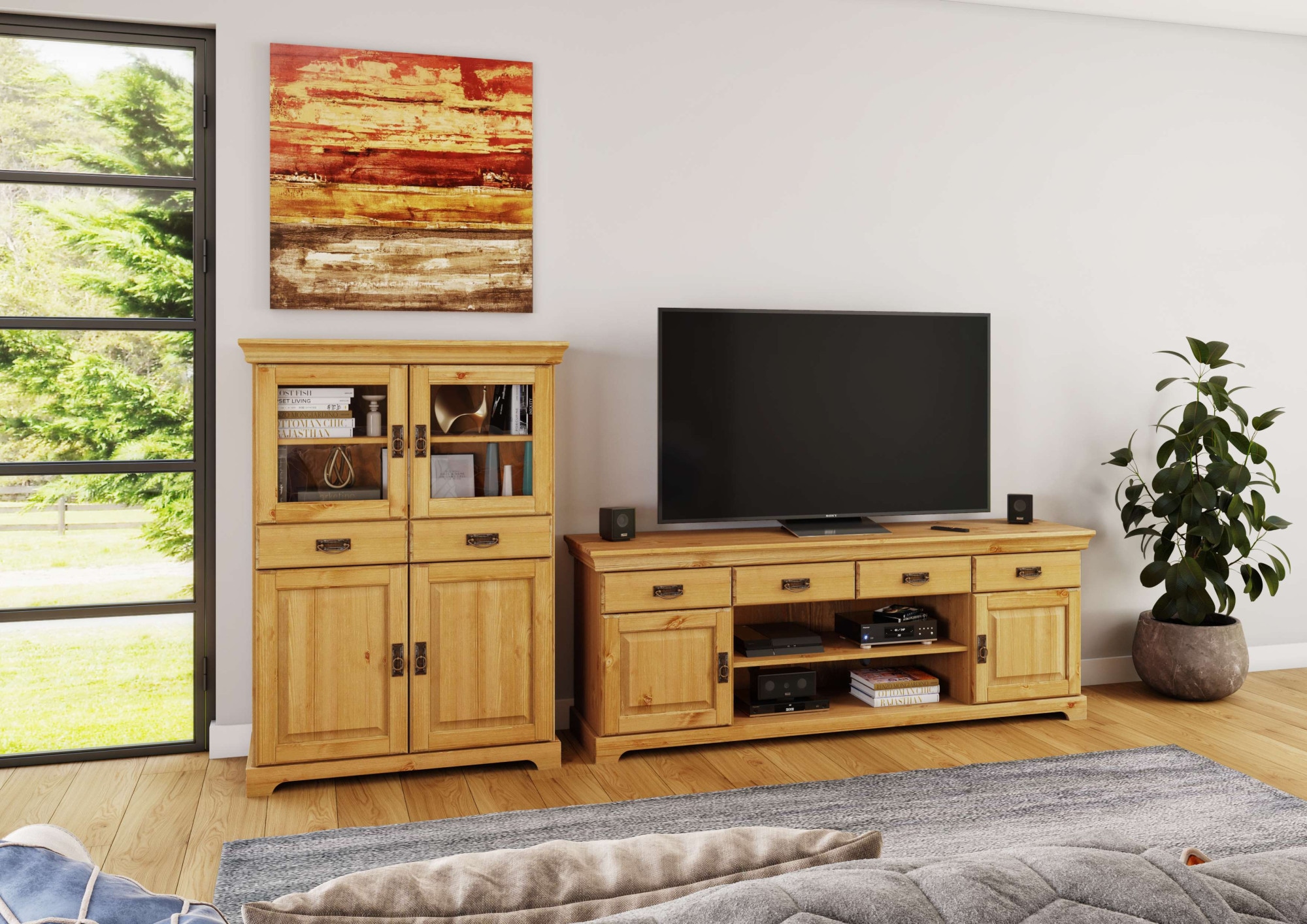 Home affaire TV-Board "Rügen", zertifiziertes Massivholz, Breite 180 cm, im günstig online kaufen