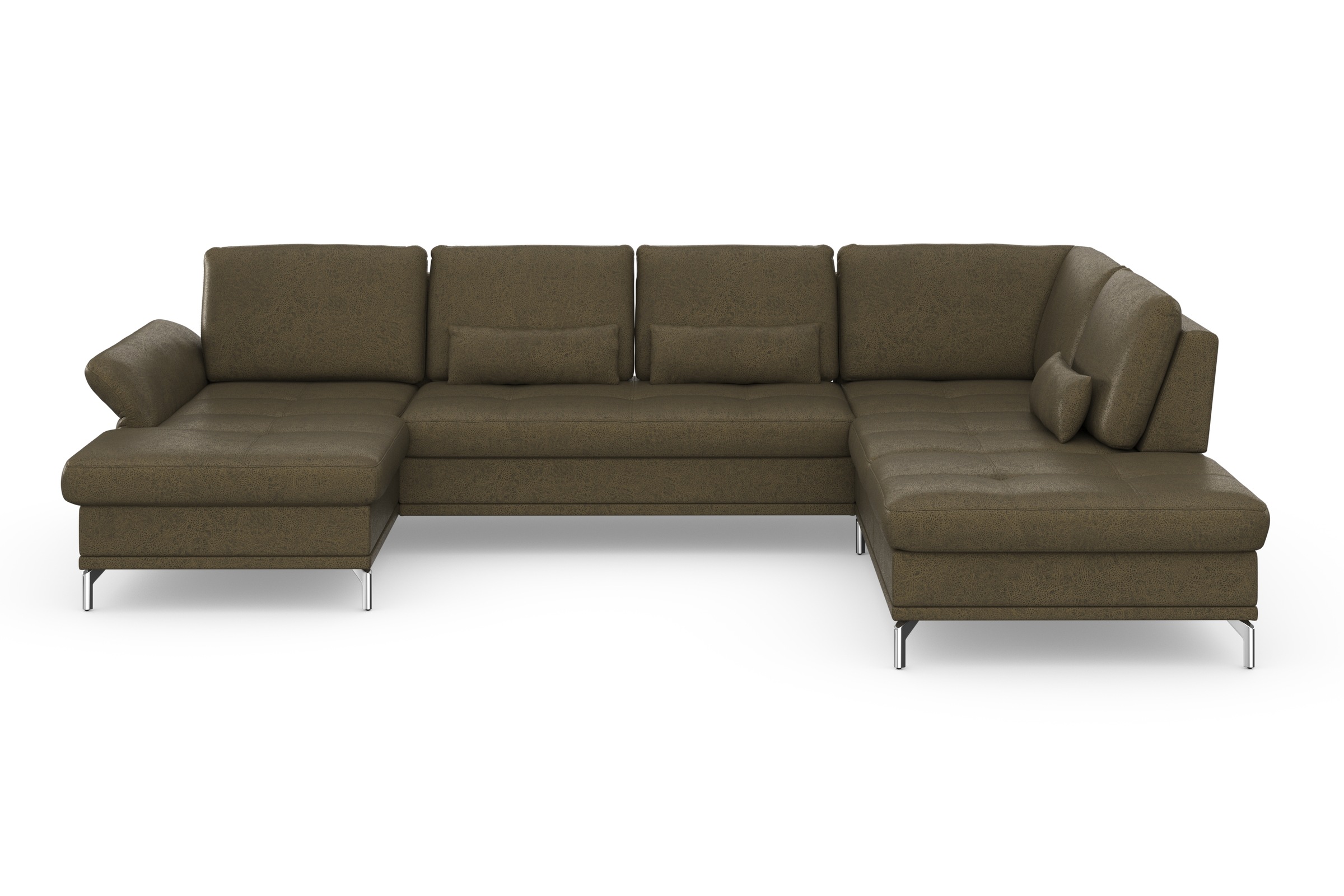 Home affaire Wohnlandschaft »Palm Beach U-Form« Federkern, mit Sitztiefenve günstig online kaufen