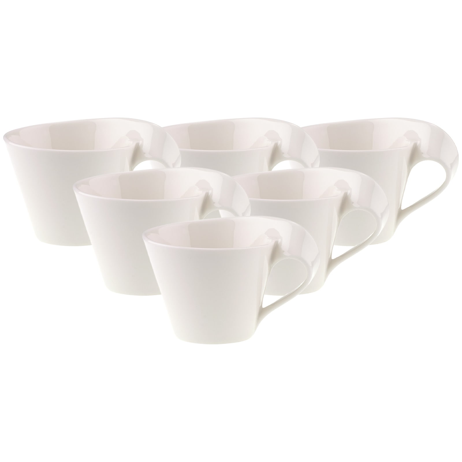 Villeroy & Boch Tasse »Cappuccinotasse NewWave Caffe 250 ml 6er Set weiß« günstig online kaufen