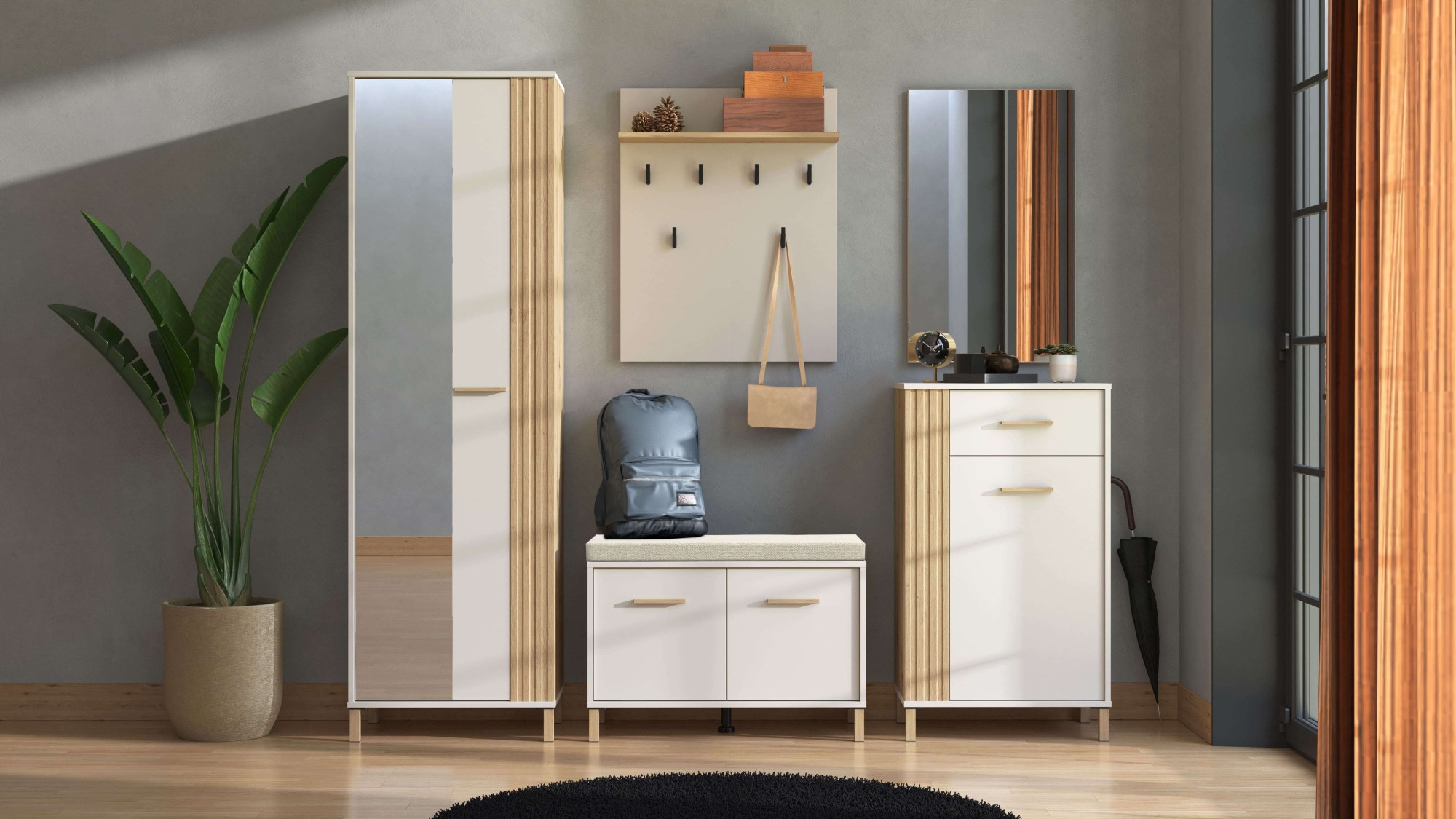 Home affaire Garderoben-Set »Belfort, Breite 199 cm, im Kaschmir und Artisa günstig online kaufen