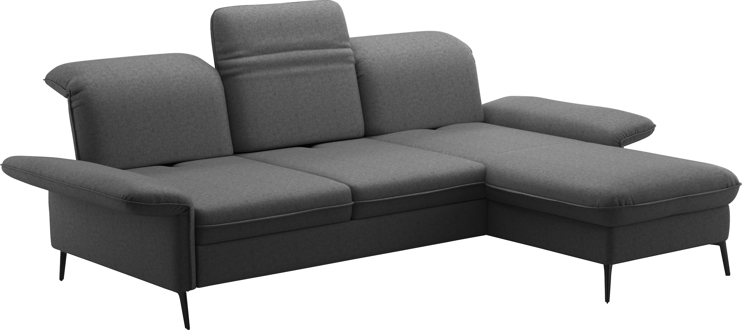 sit&more Ecksofa »Emely, inkl. Sitztiefenverstellung«, wahlweise mit Bettfunktion,Bettkasten,Kopf- & Armteilverstellung