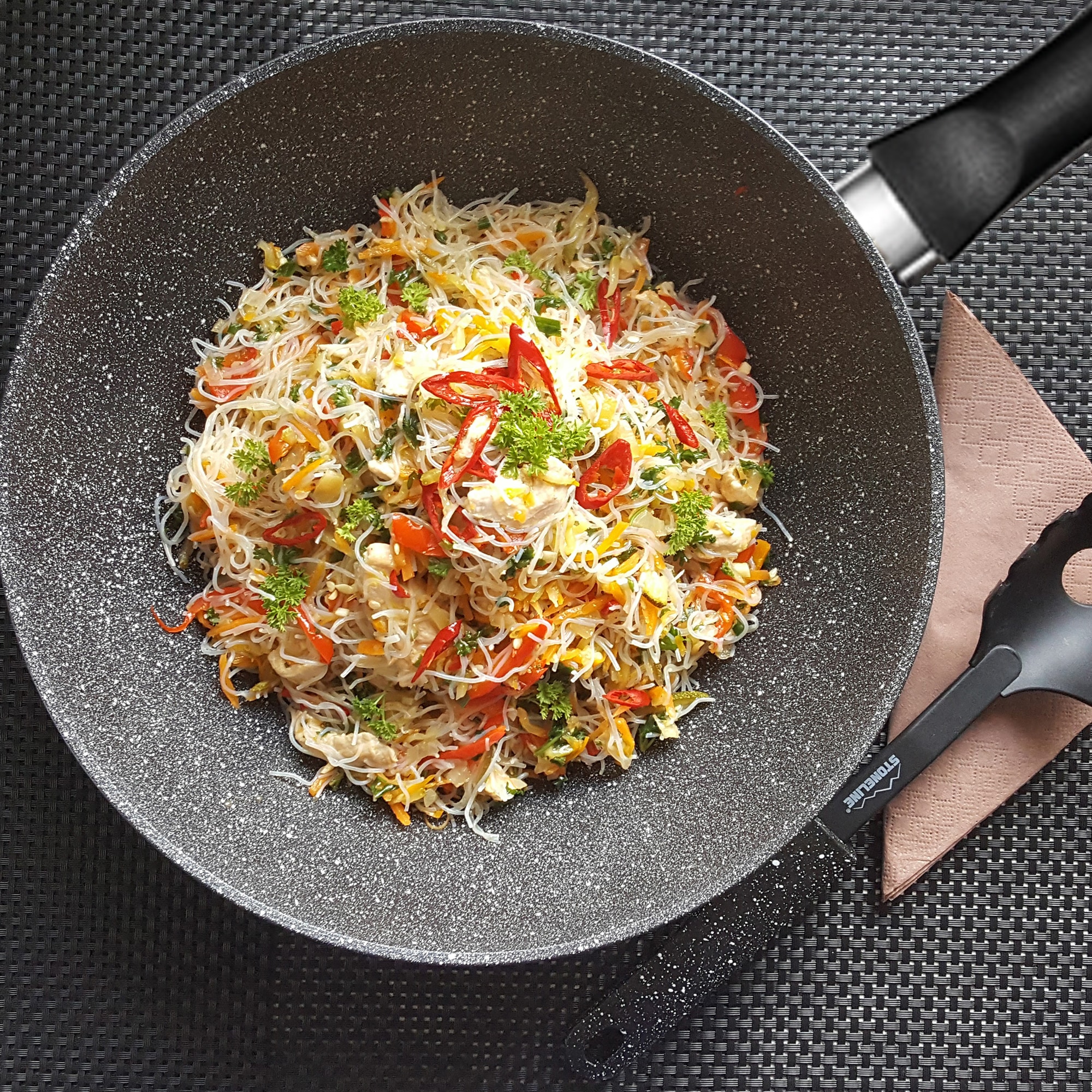 STONELINE Wok, Aluminium, (1 tlg.), Ø 30 cm, Induktion