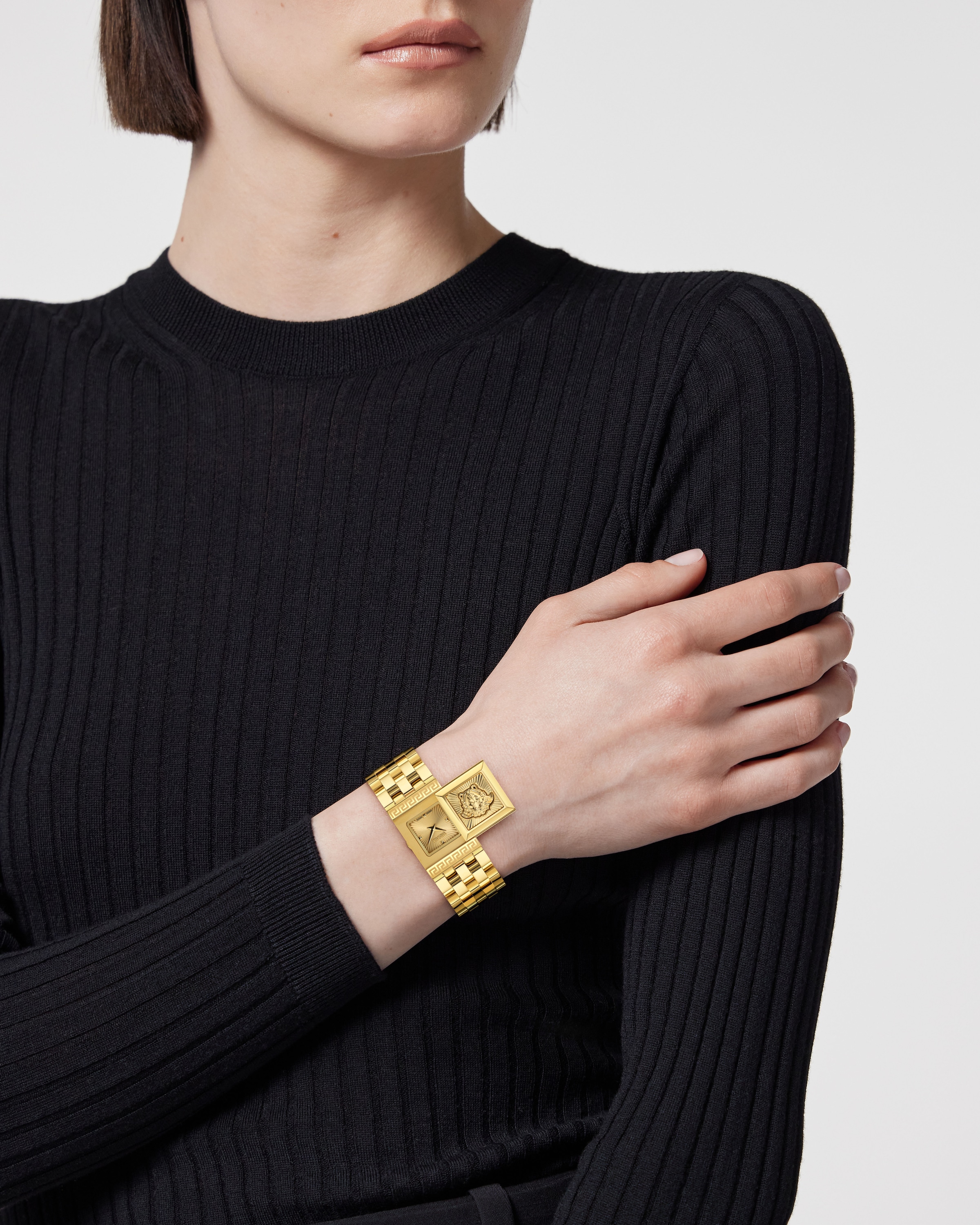 Versace Quarzuhr »VERSACE REVEAL« Armbanduhr, Damenuhr, Swiss Made, Edelstahlarmband, analog