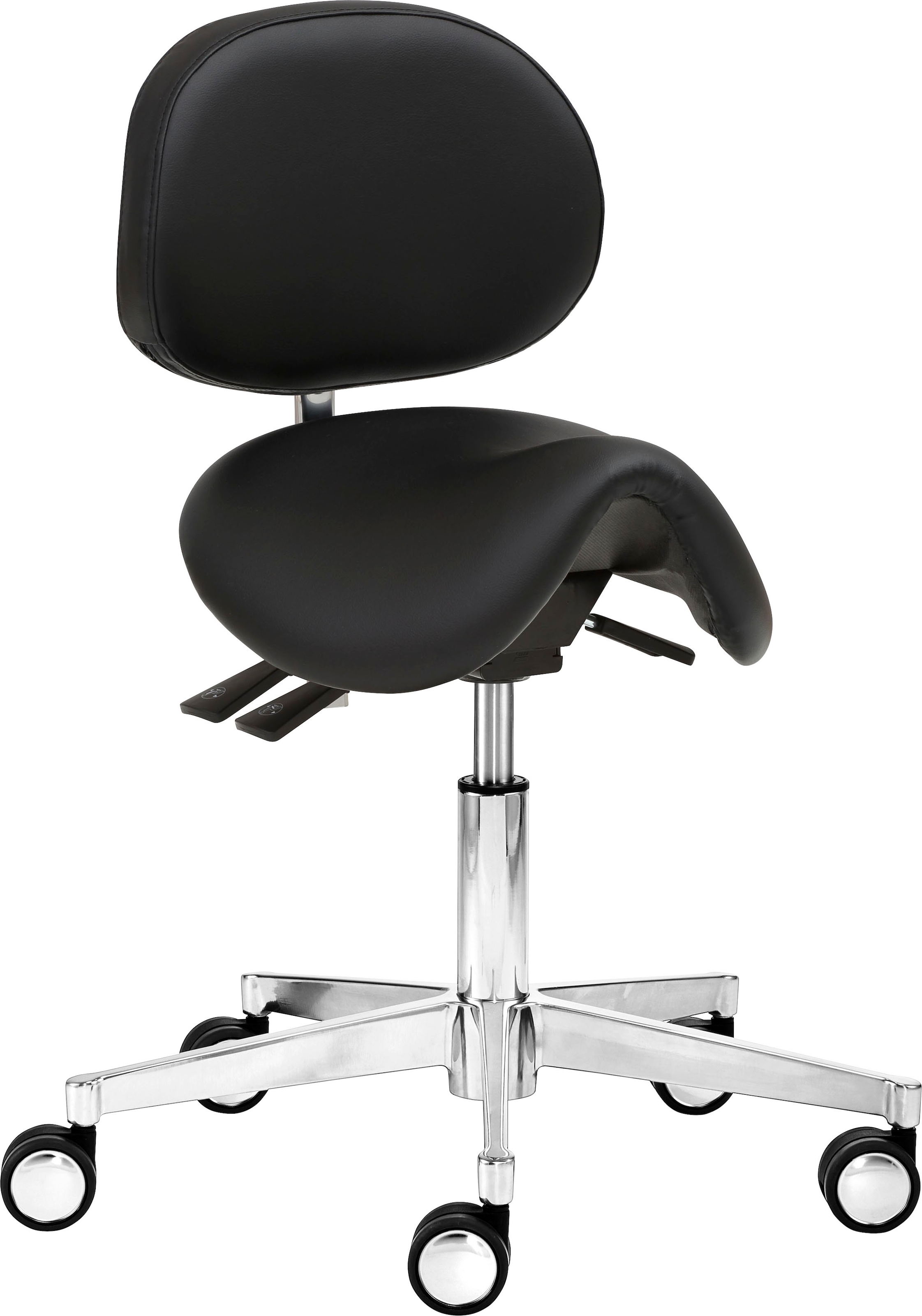 MAYER SITZMÖBEL Arbeitshocker »Funktionsdrehhocker myACTIVIA« 1 Stk. tlg. desinfektionsmittelbeständig schwarz