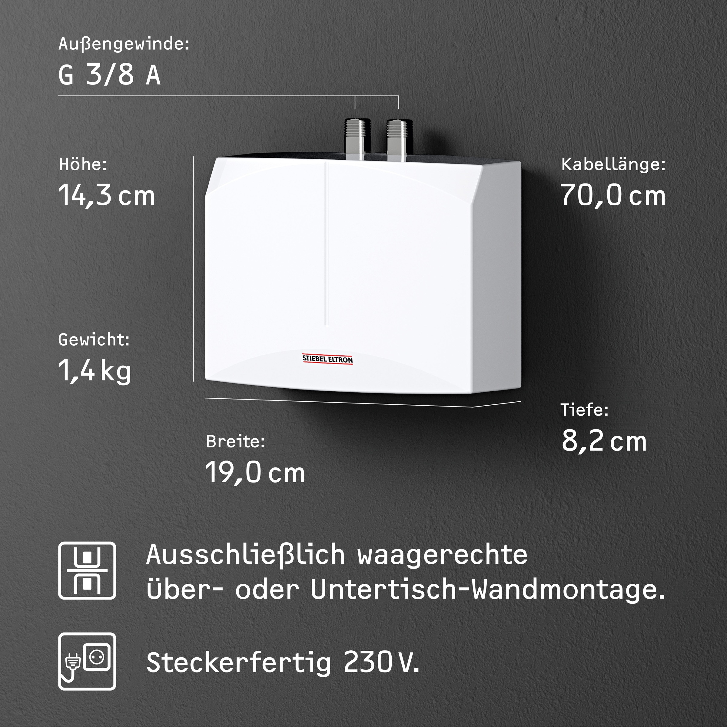 STIEBEL ELTRON Klein-Durchlauferhitzer »DNM 3 + MAZ mit 2-Griff Spültischar günstig online kaufen