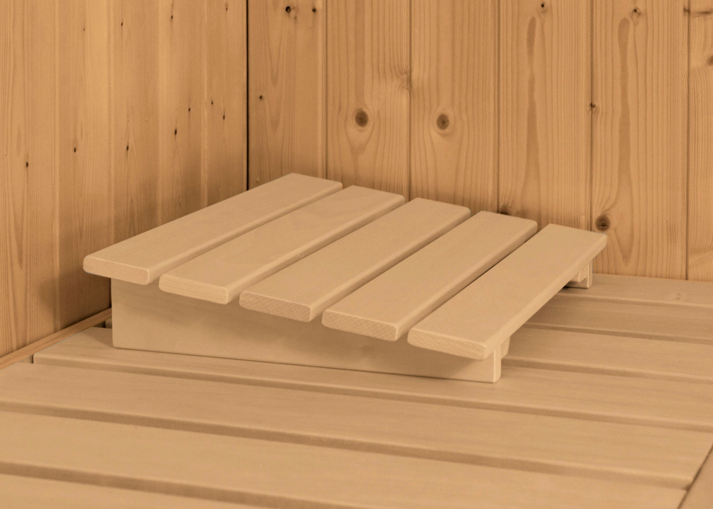 Karibu Sauna »Vada« Set,  Ofen 9 kW Bio externe Strg easy