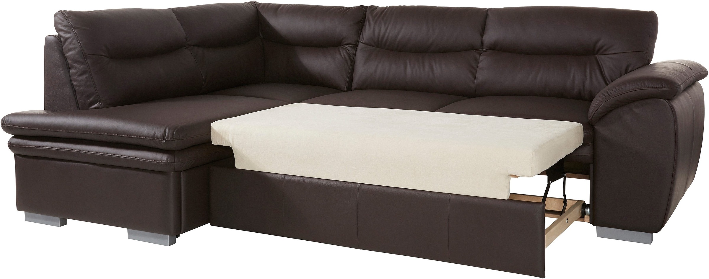 COTTA Ecksofa »Leandra L-Form«, wahlweise mit Bettfunktion & Bettkasten