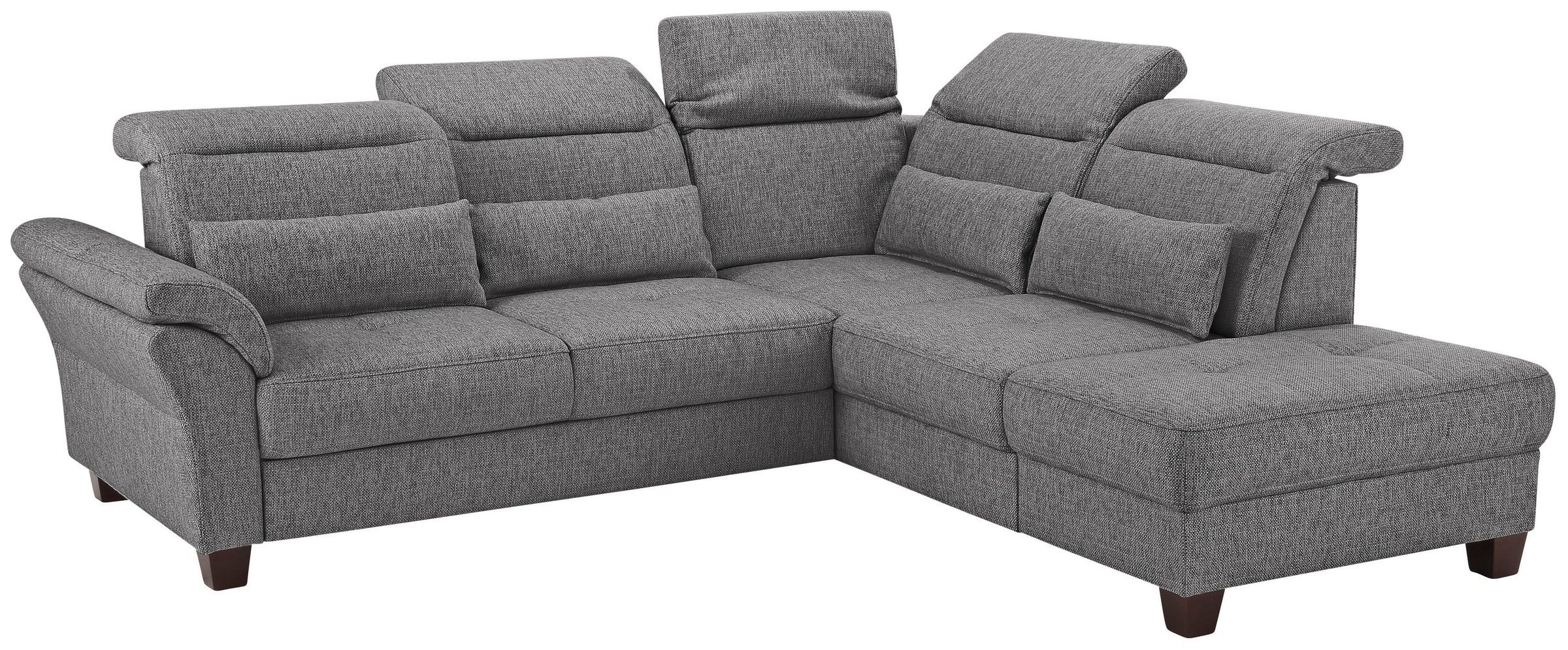 Home affaire Ecksofa »Solvei L-Form«, wahlweise auch mit Kopfteilverstellung und Bettfunktion, Federkern